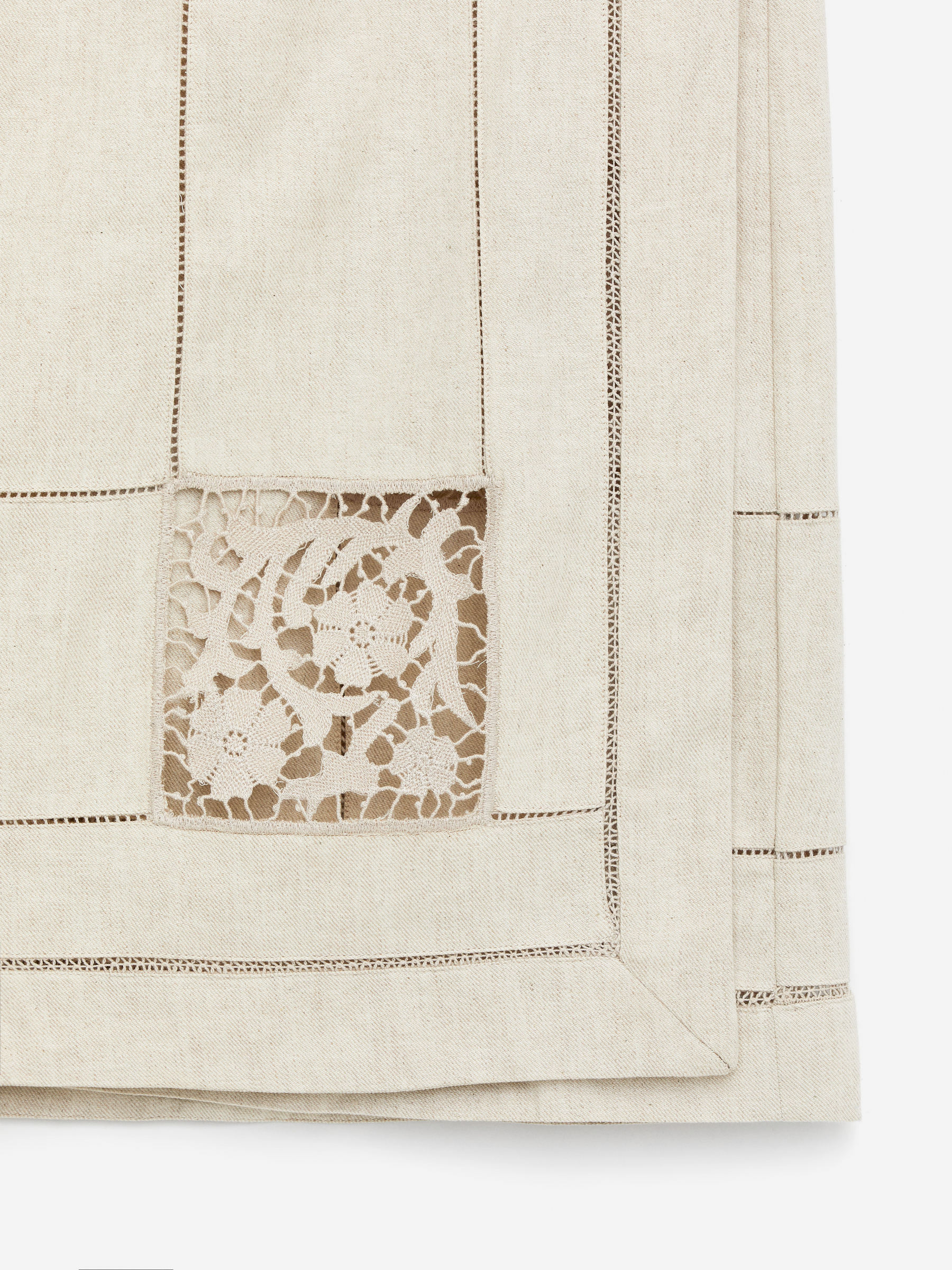 Falda cruzada bordada - Beige - Corte estándar - Women - StillMedia/DescriptiveDetail - 1