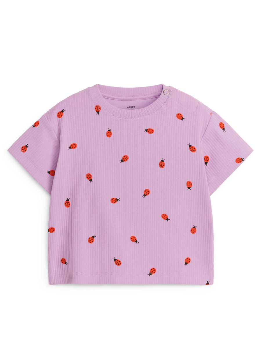 Ribbed T-Shirt - Lilac - Regular fit - Children - 1182045002