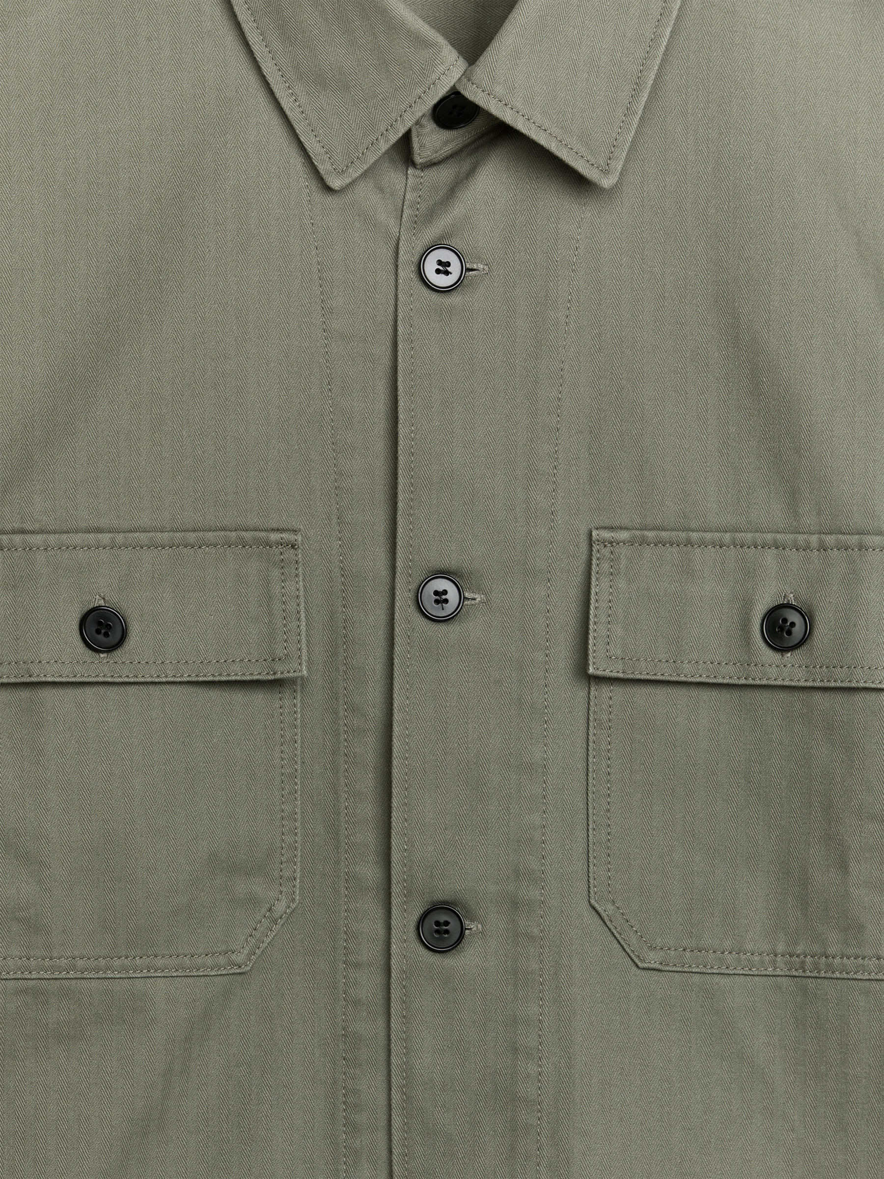 Camisa de trabajo de espiga - Verde - Corte estándar - Men - StillMedia/DescriptiveDetail - 2