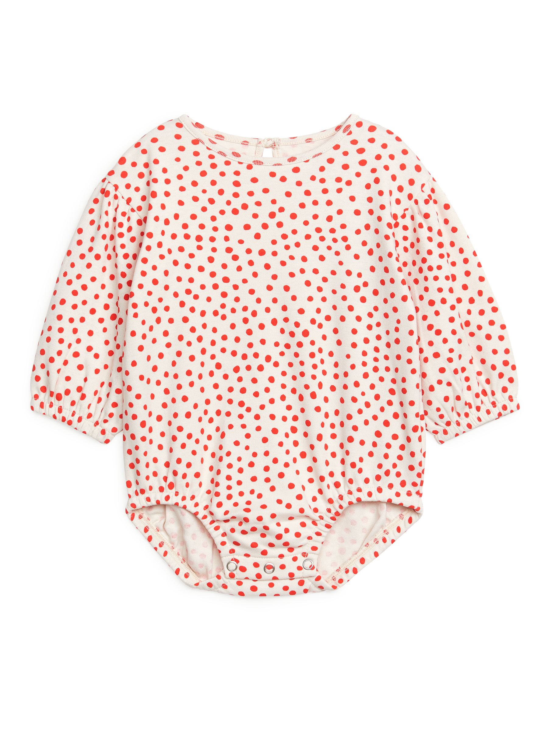 Jersey Romper - Off White/Bright Red - Corte relajado - Children - StillMedia/DescriptiveStillLife - 3