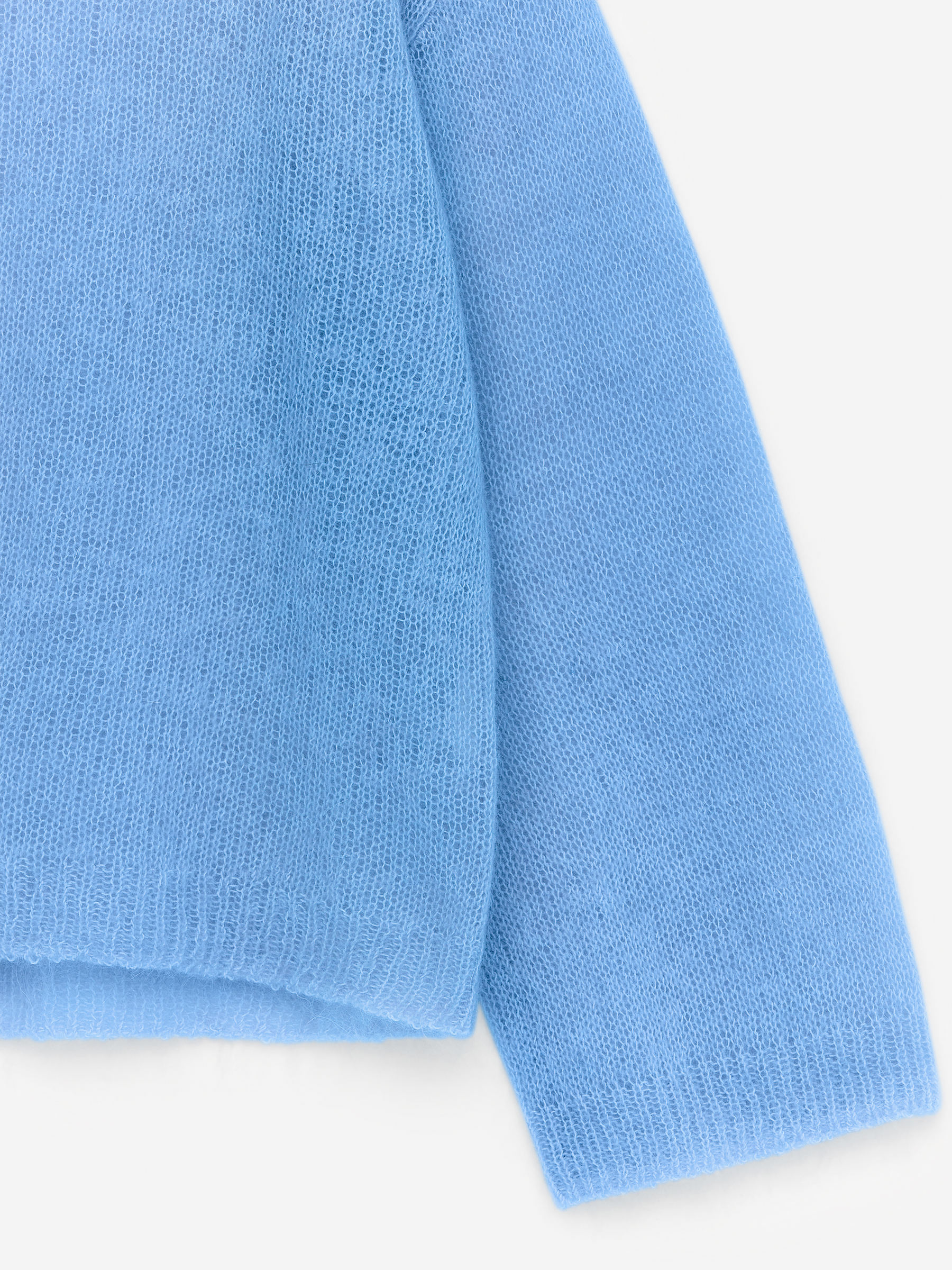 Wool-Mohair Blend Jumper - Blue - Relaxed fit - Women - StillMedia/DescriptiveDetail - 1