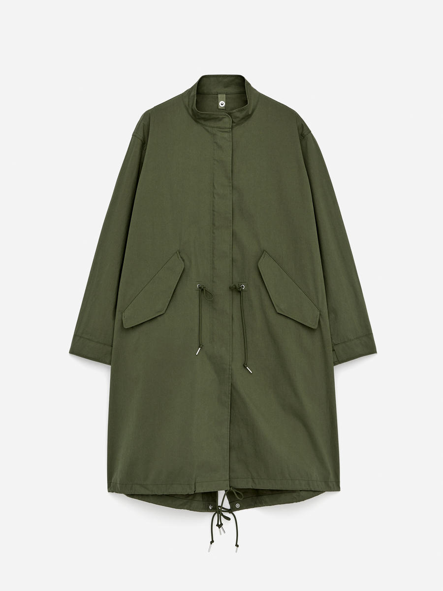 ARKET Women's  Unlined Fishtail Parka Green,  size S