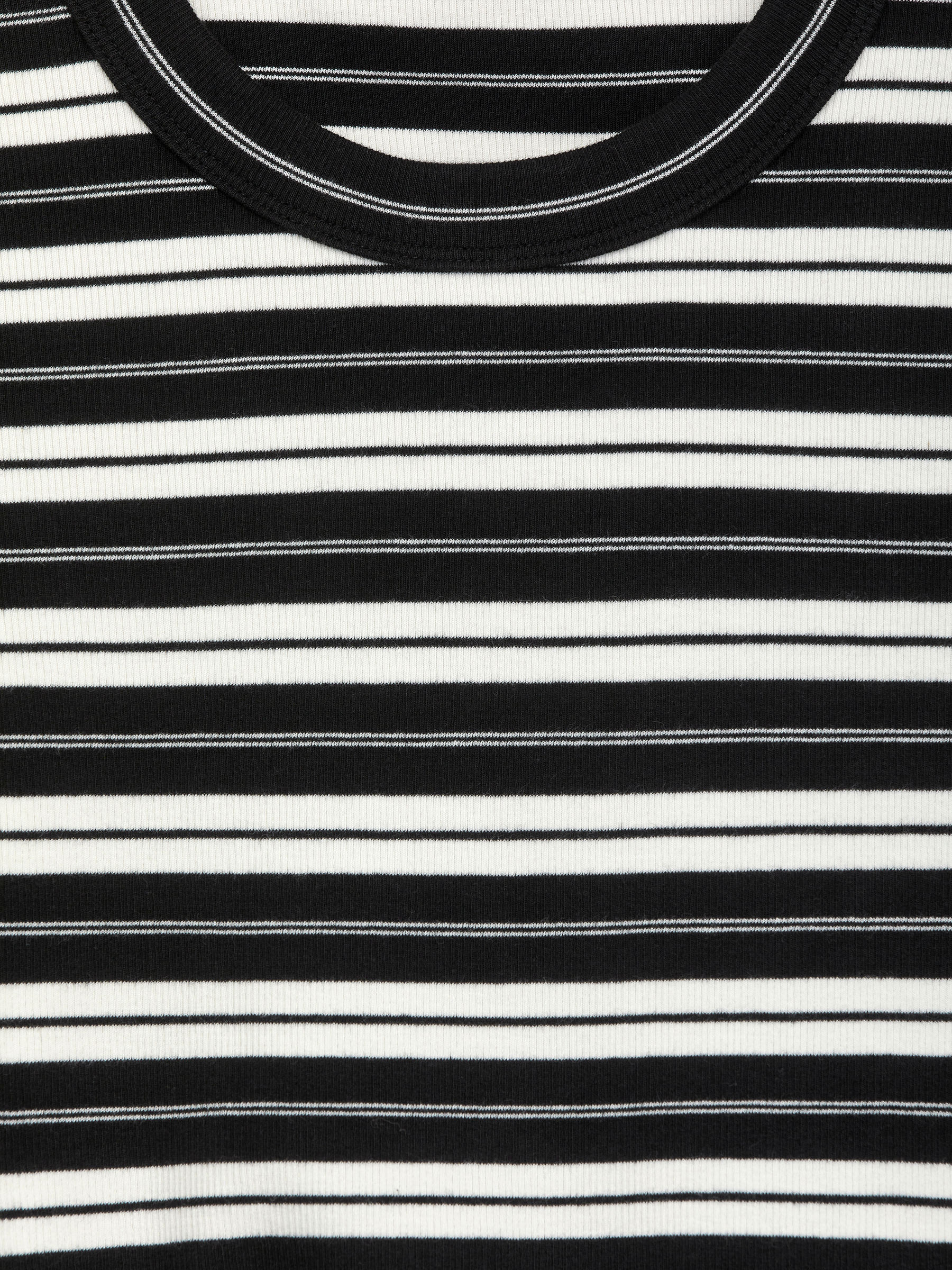 Rib Top - Black/White - Slim fit - Women - StillMedia/DescriptiveDetail - 2