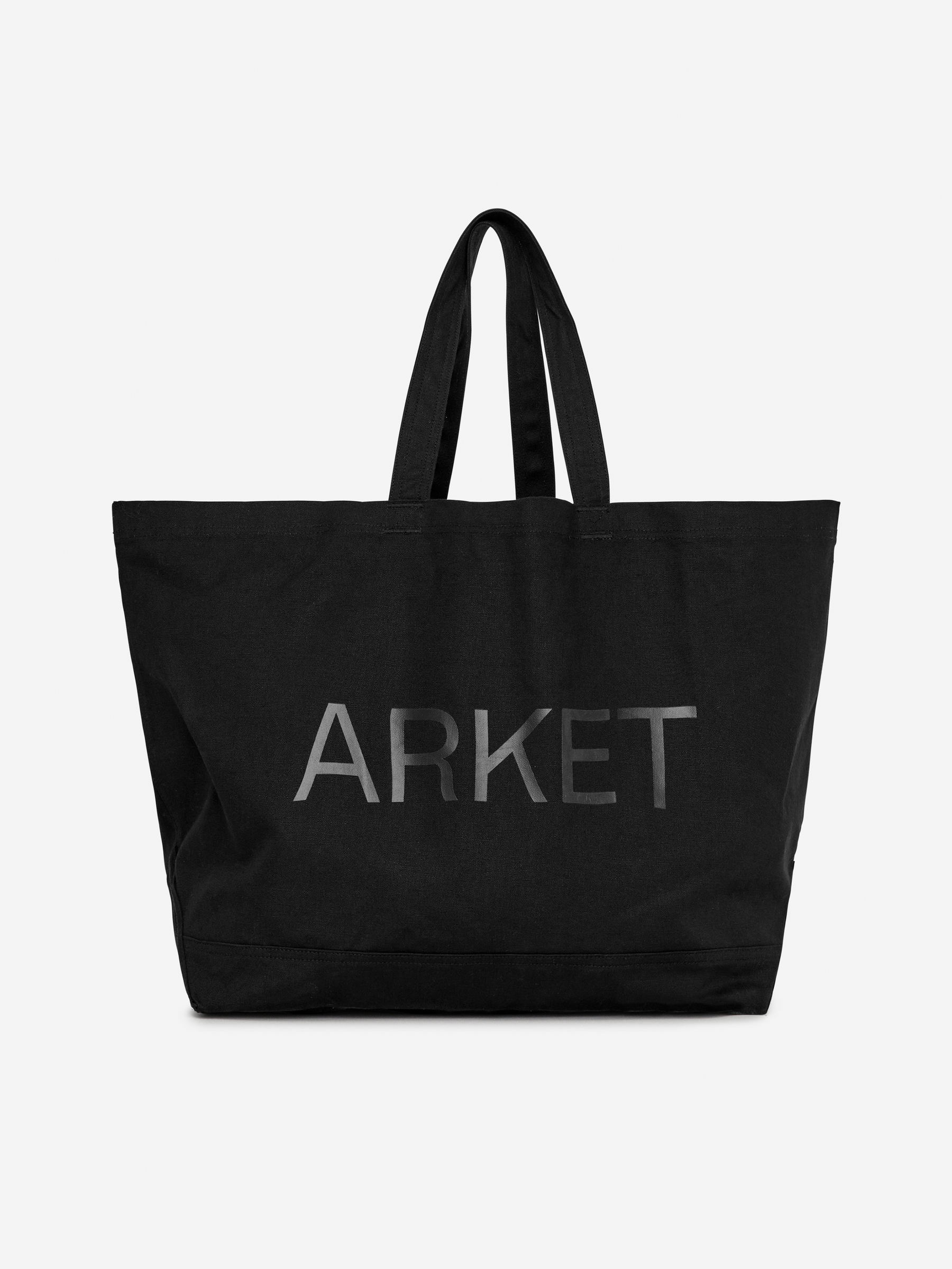 ARKET Oversized shopper i canvas - Svart - Men - StillMedia/DescriptiveStillLife - 8