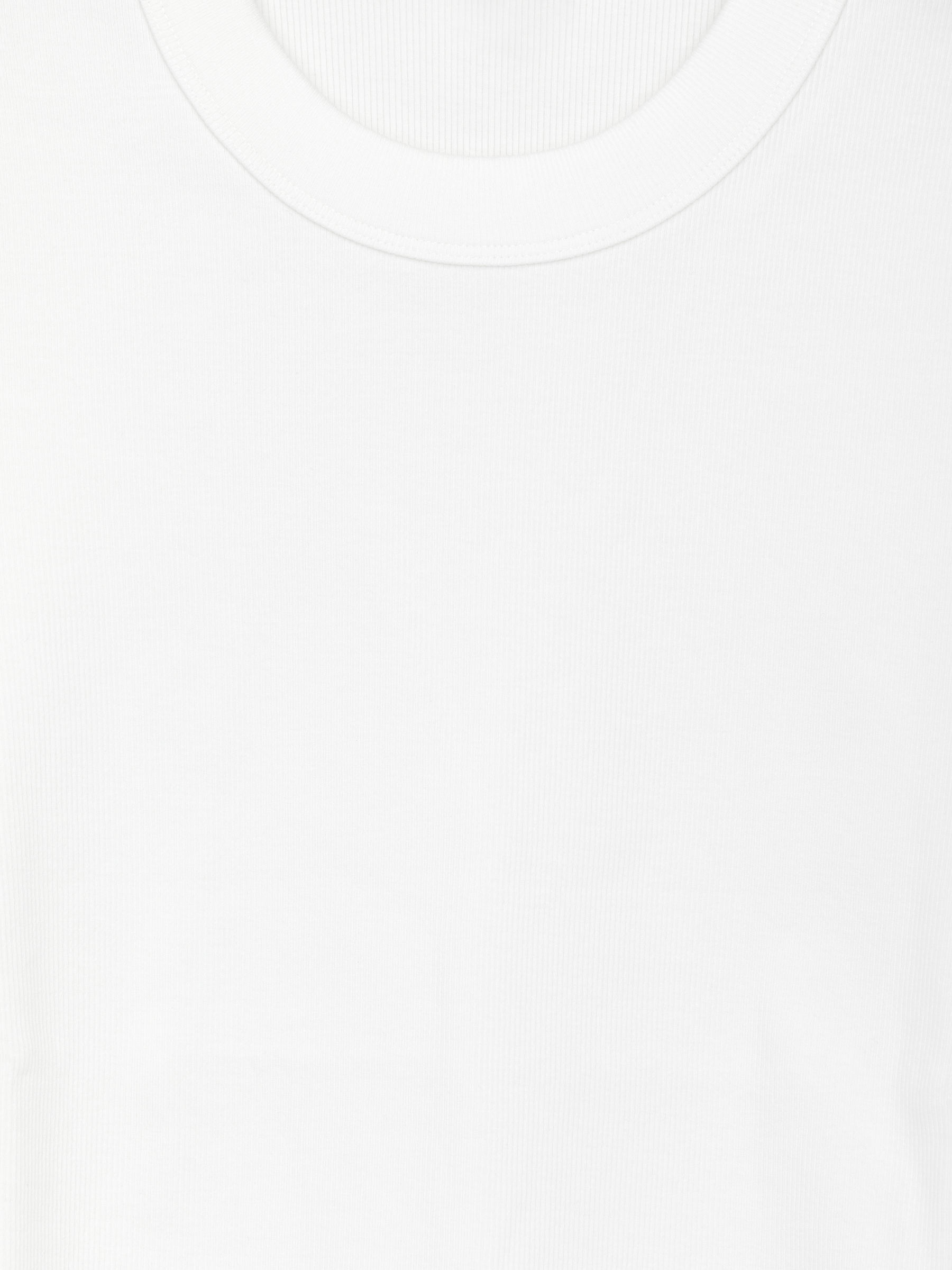 Top côtelé - Blanc - Slim fit - Femme - StillMedia/DescriptiveDetail - 1