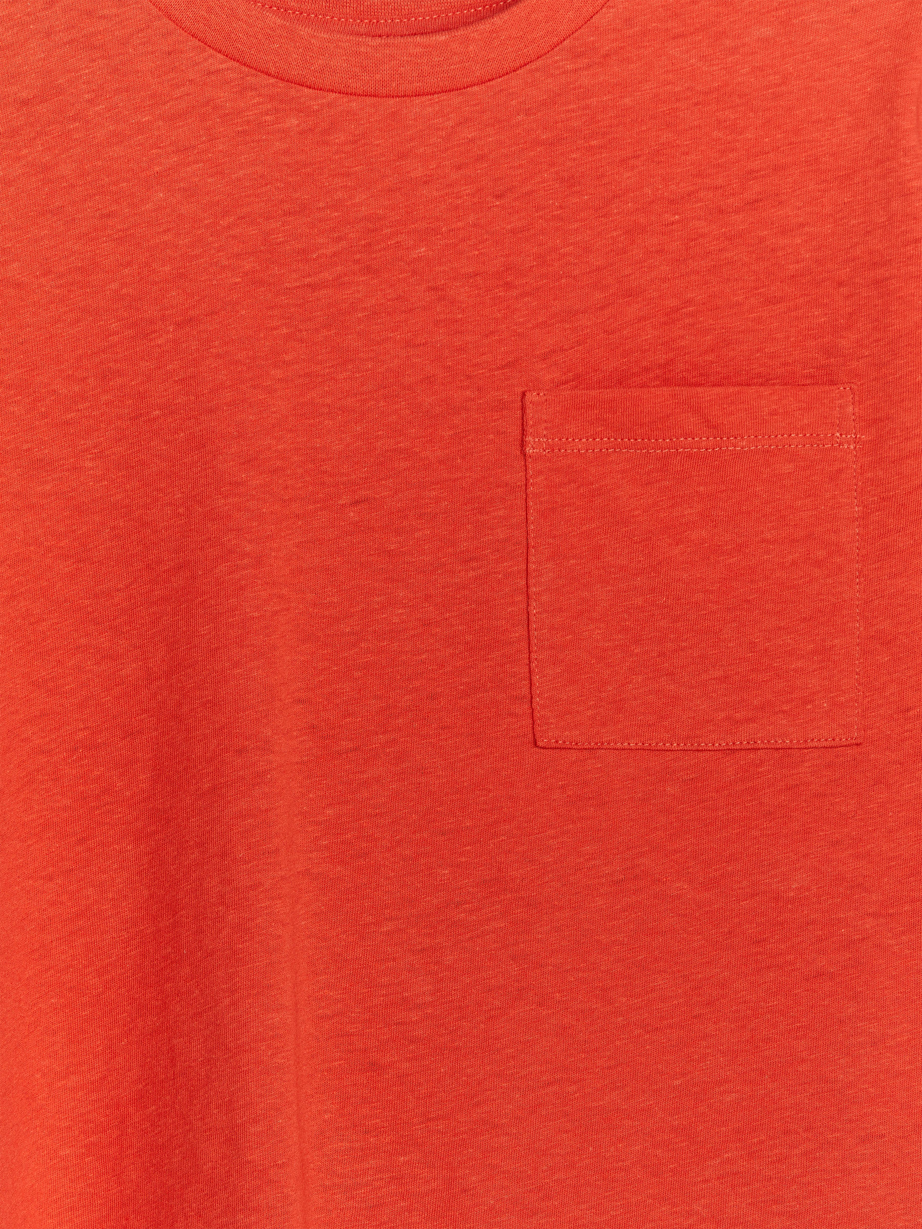 Camiseta loose fit en mezcla de lino - Rojo - Corte holgado - Children - StillMedia/DescriptiveDetail - 1