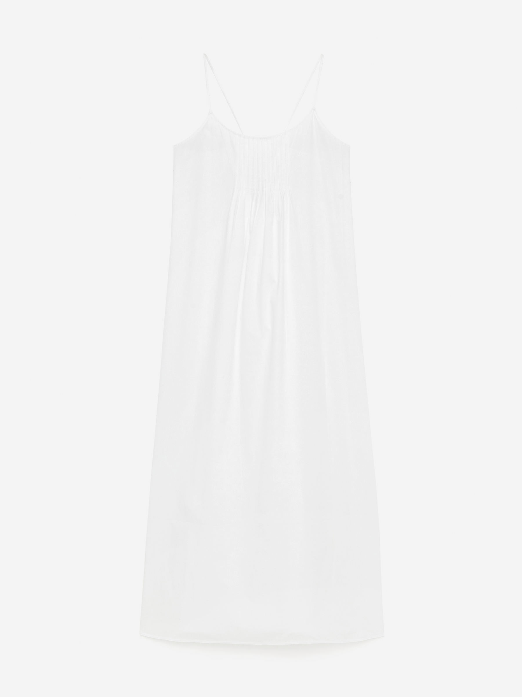 Tie-Back Dress-White-15254