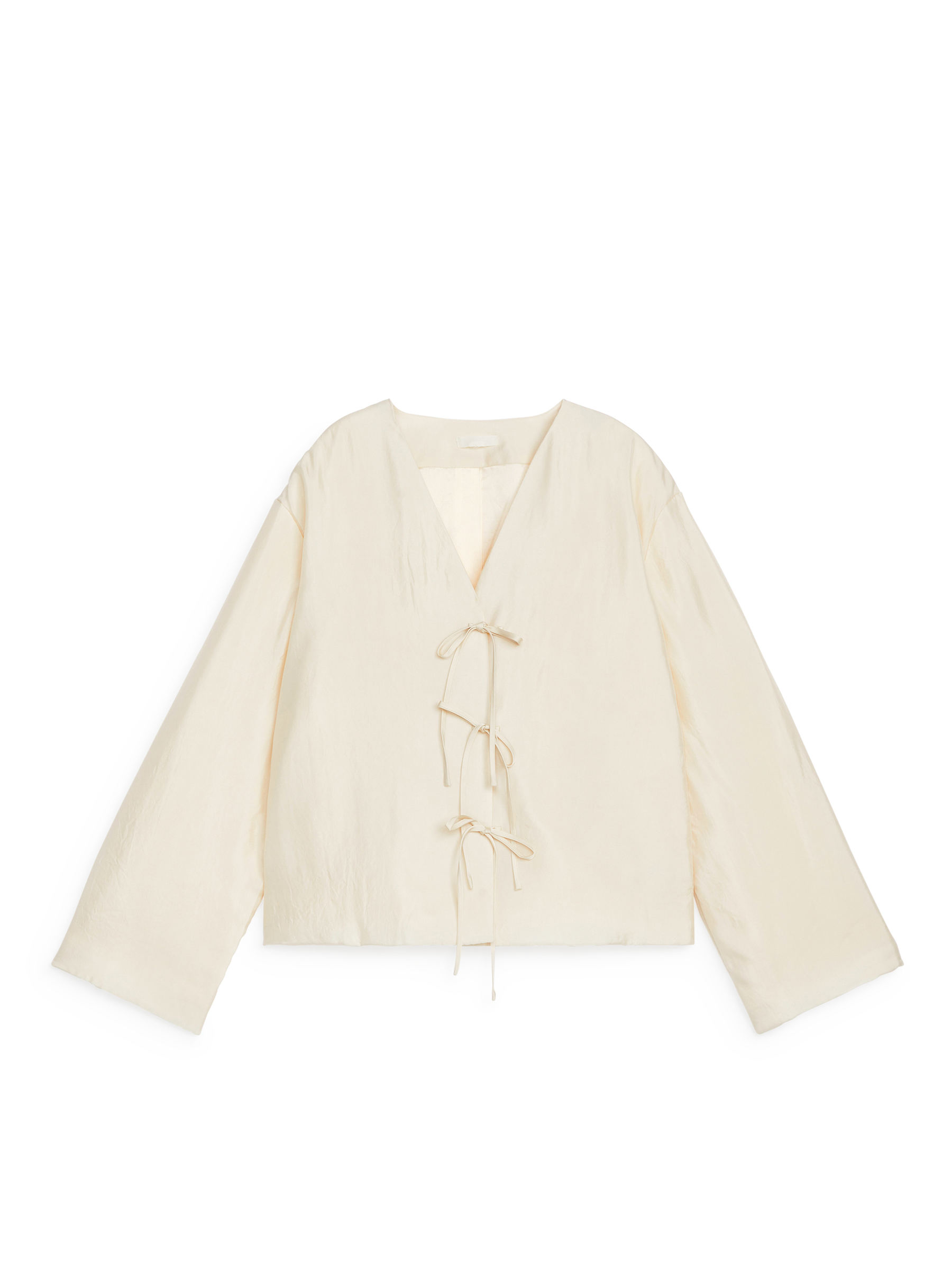 Haut matelassé avec attaches - Blanc - Regular fit - Femme - StillMedia/DescriptiveStillLife - 2