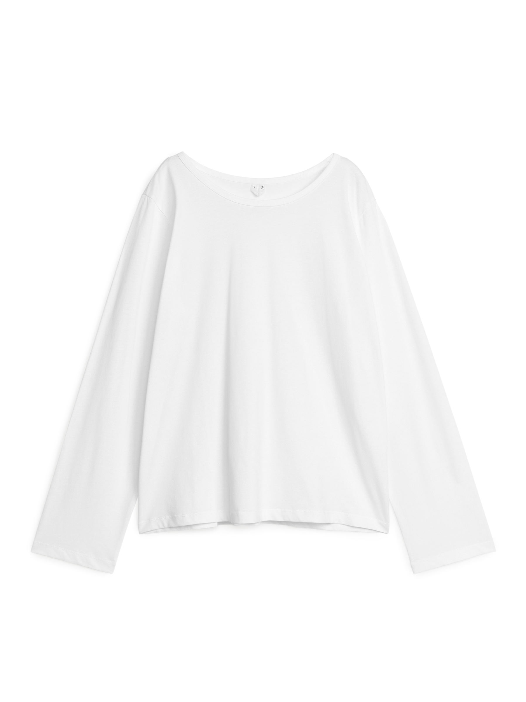 Haut en coton à encolure large - Blanc - Regular fit - Femme - StillMedia/DescriptiveStillLife - 1