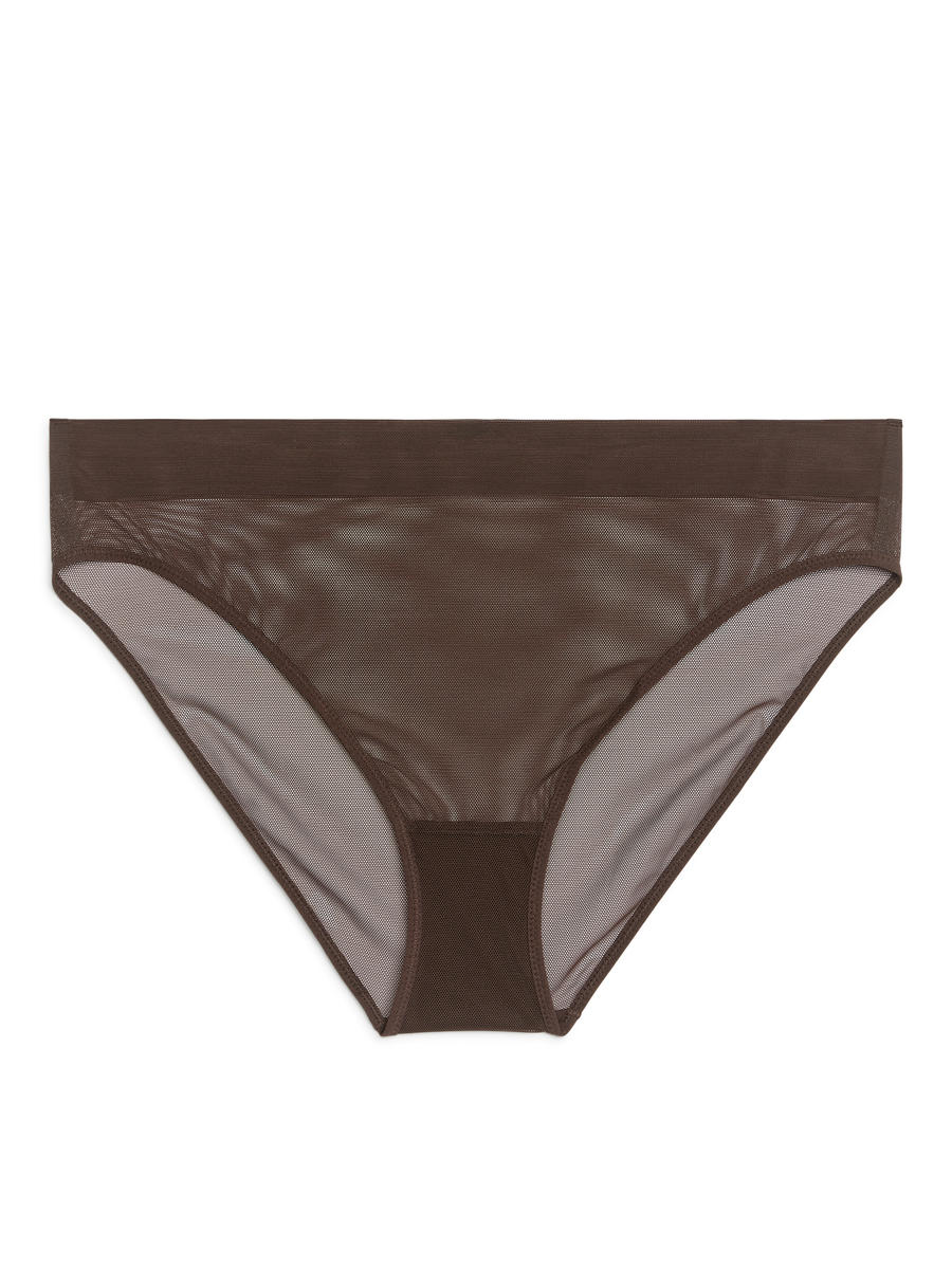 Culotte en mesh - Marron - Femme - 0992085008