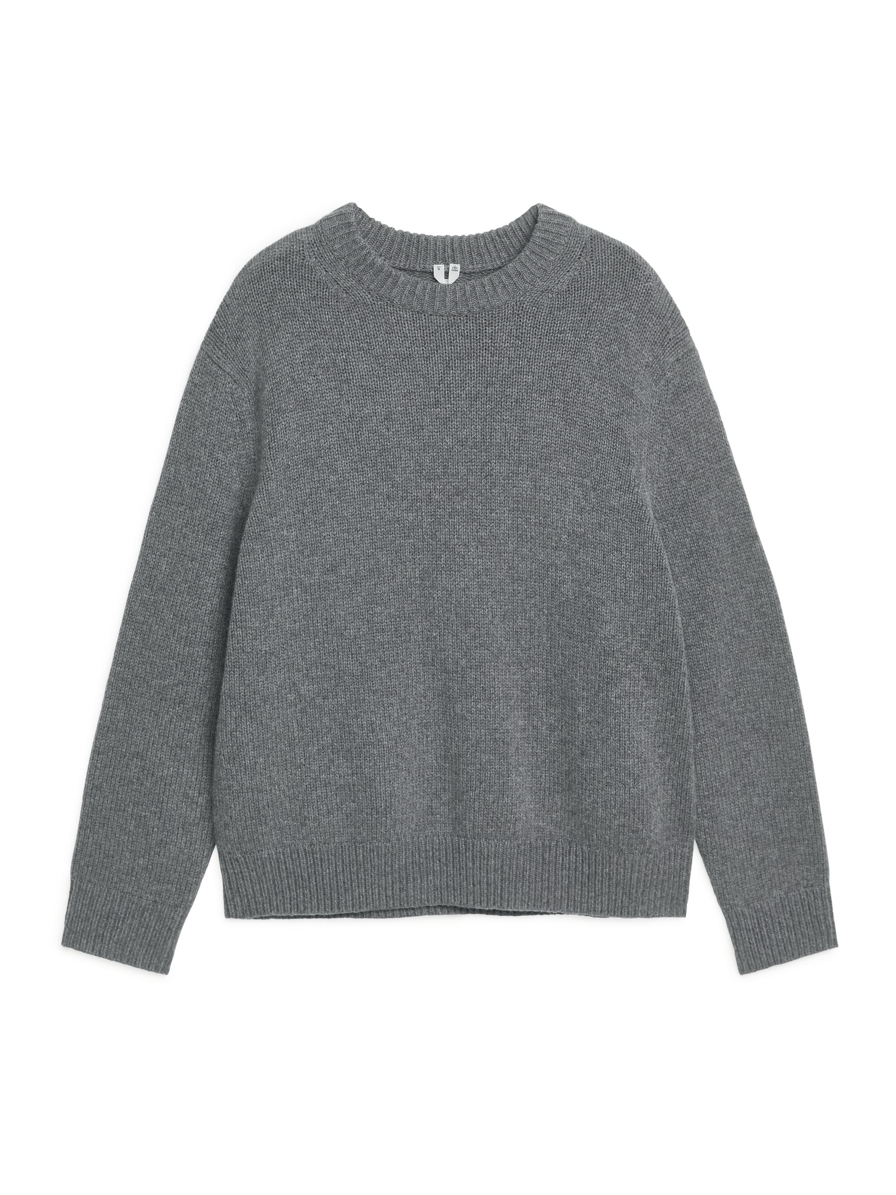 Heavy Knit Wool Blend Jumper - Grey - Oversized - Men - StillMedia/DescriptiveStillLife - 18