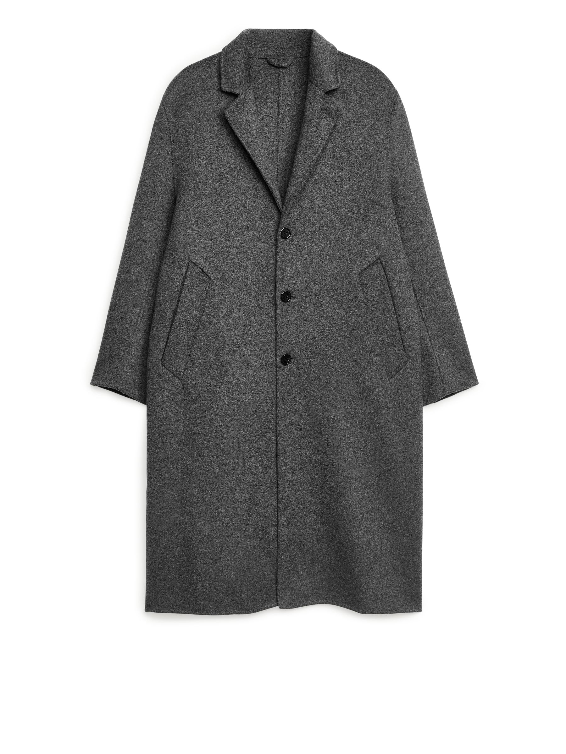 DoubleFace Wool Coat-#505050-625