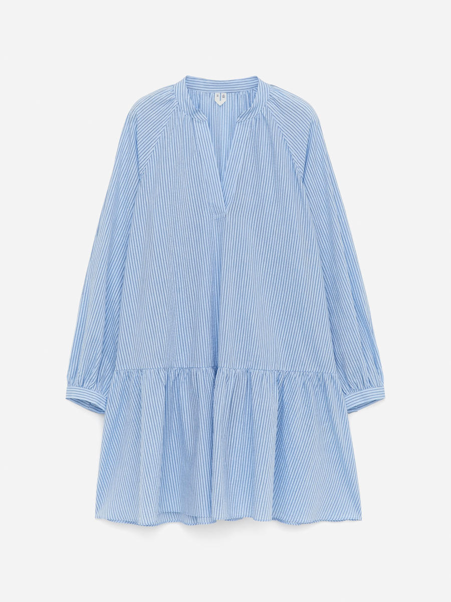 Arket Women's Blue Linen-Cotton Dress -, 36