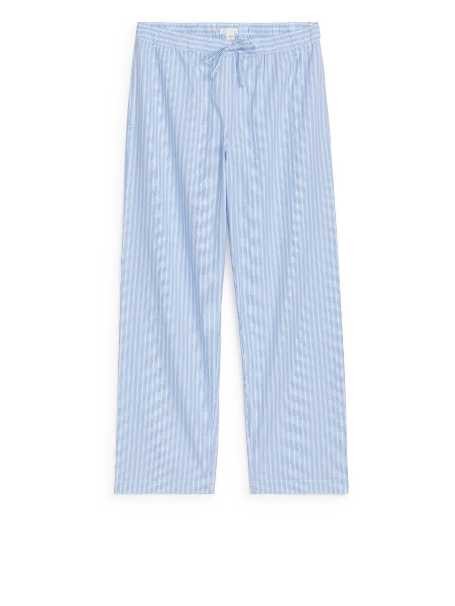 Cotton Pyjama Trousers-#A6B8D1-13505