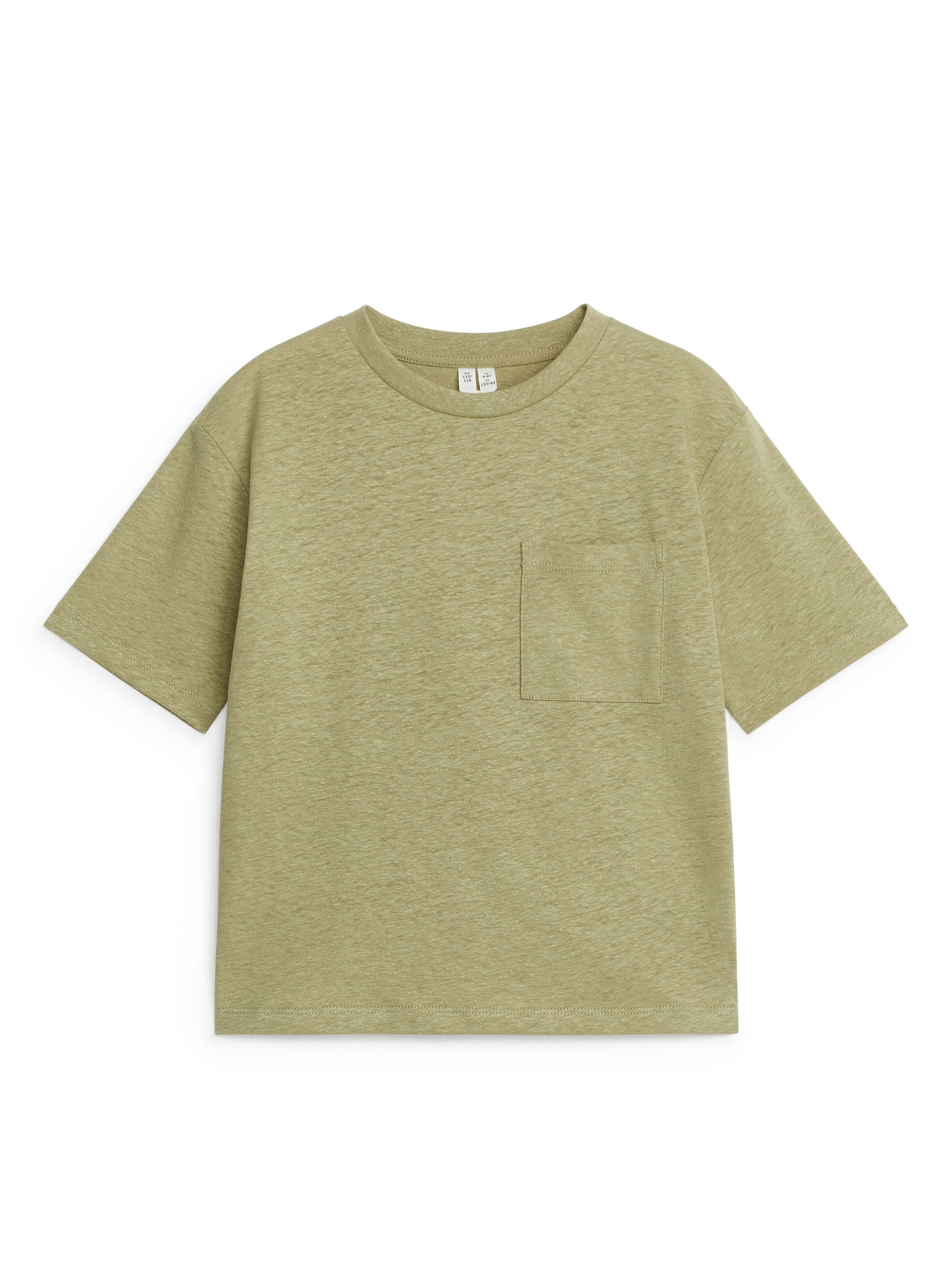 Legeres T-Shirt aus Leinenmix - Khaki - Loose Fit - Kinder - StillMedia/DescriptiveStillLife - 3