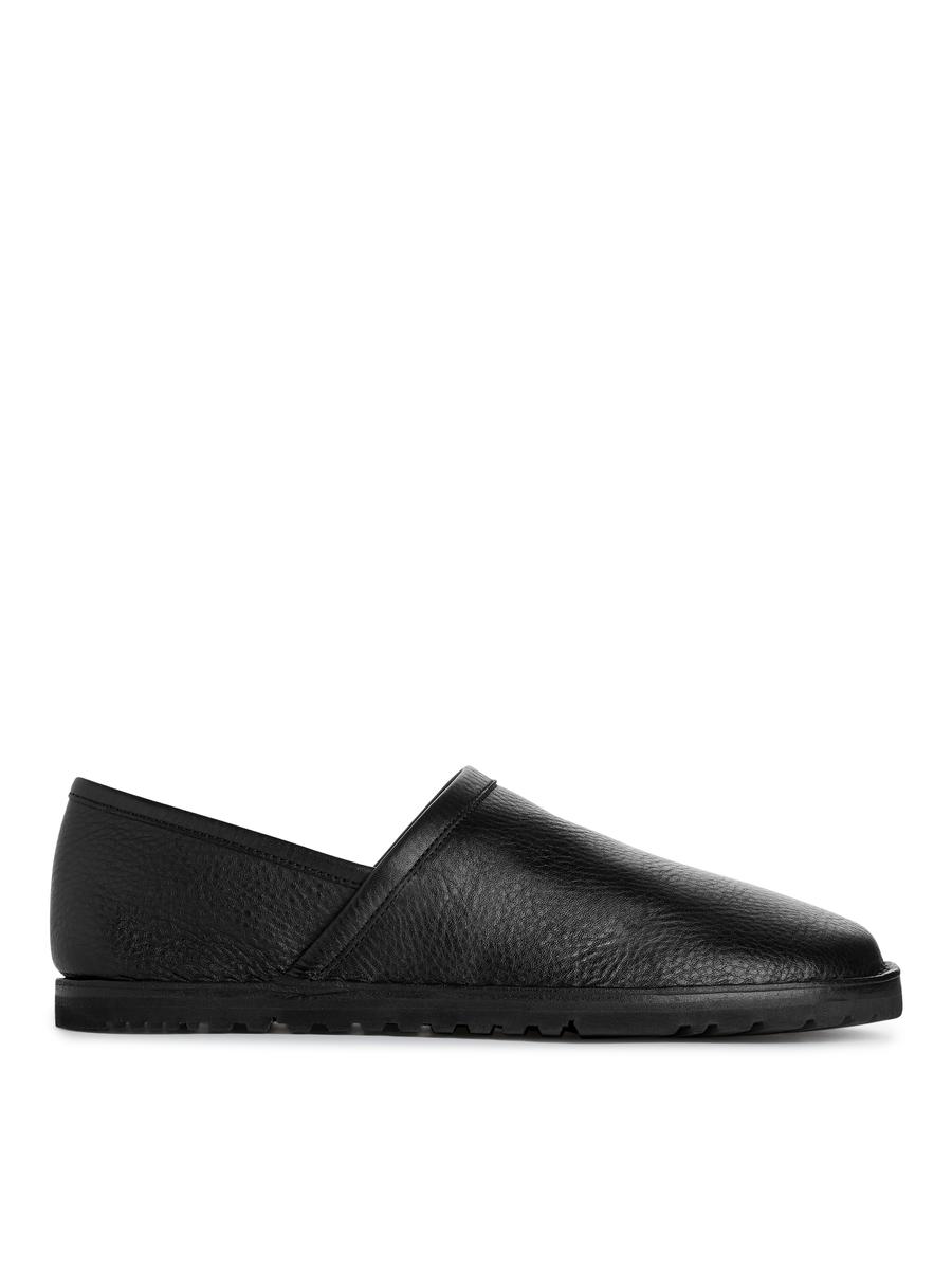 Slipper aus Leder - Schwarz - Men - 1150857001