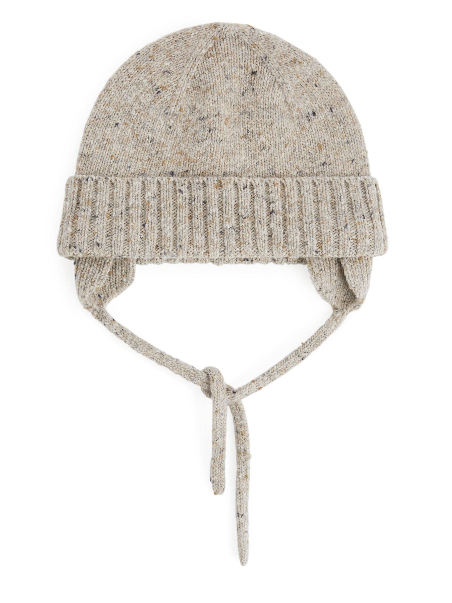 Gorro con orejeras en mezcla de lana neps - Beige - Children - StillMedia/DescriptiveStillLife - 1