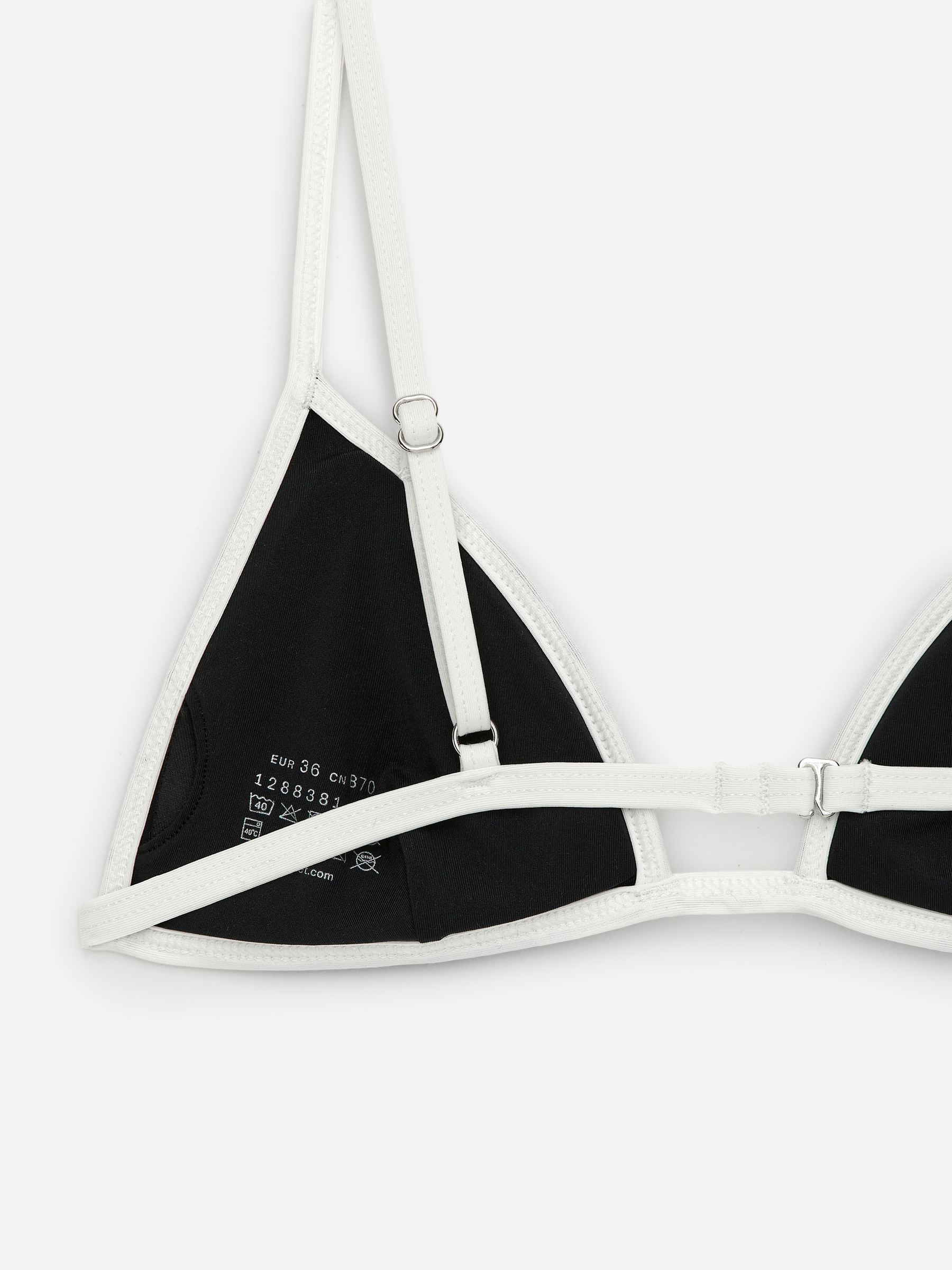 Triangle Bikini Top - Black/White - Women - StillMedia/DescriptiveDetail - 2