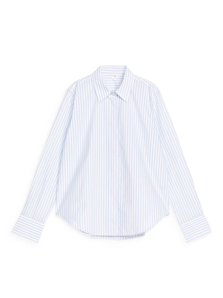 Regular-Fit Poplin Shirt-#FFFFFF-12006