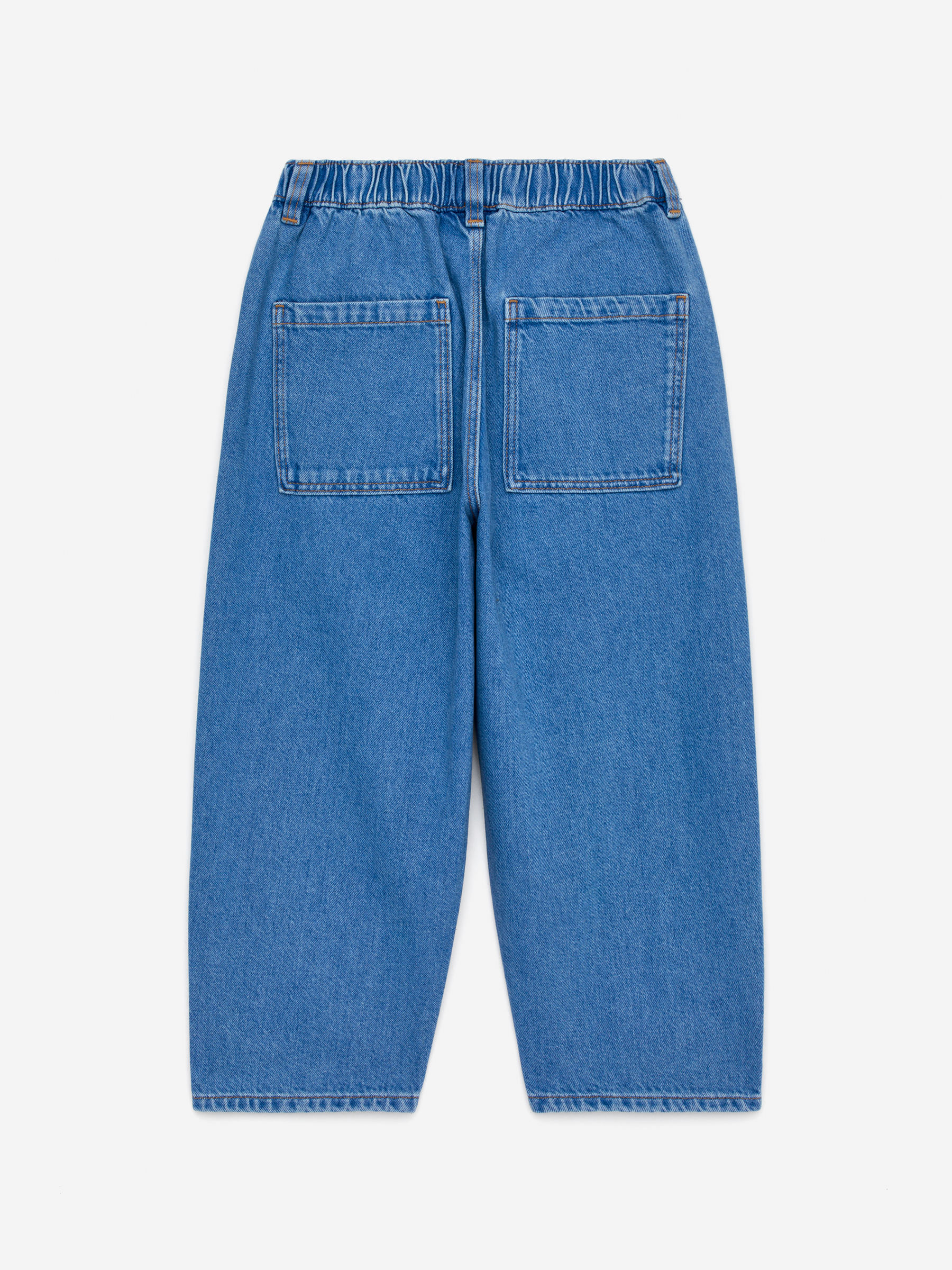 Washed Denim Trousers-#40427C-14899