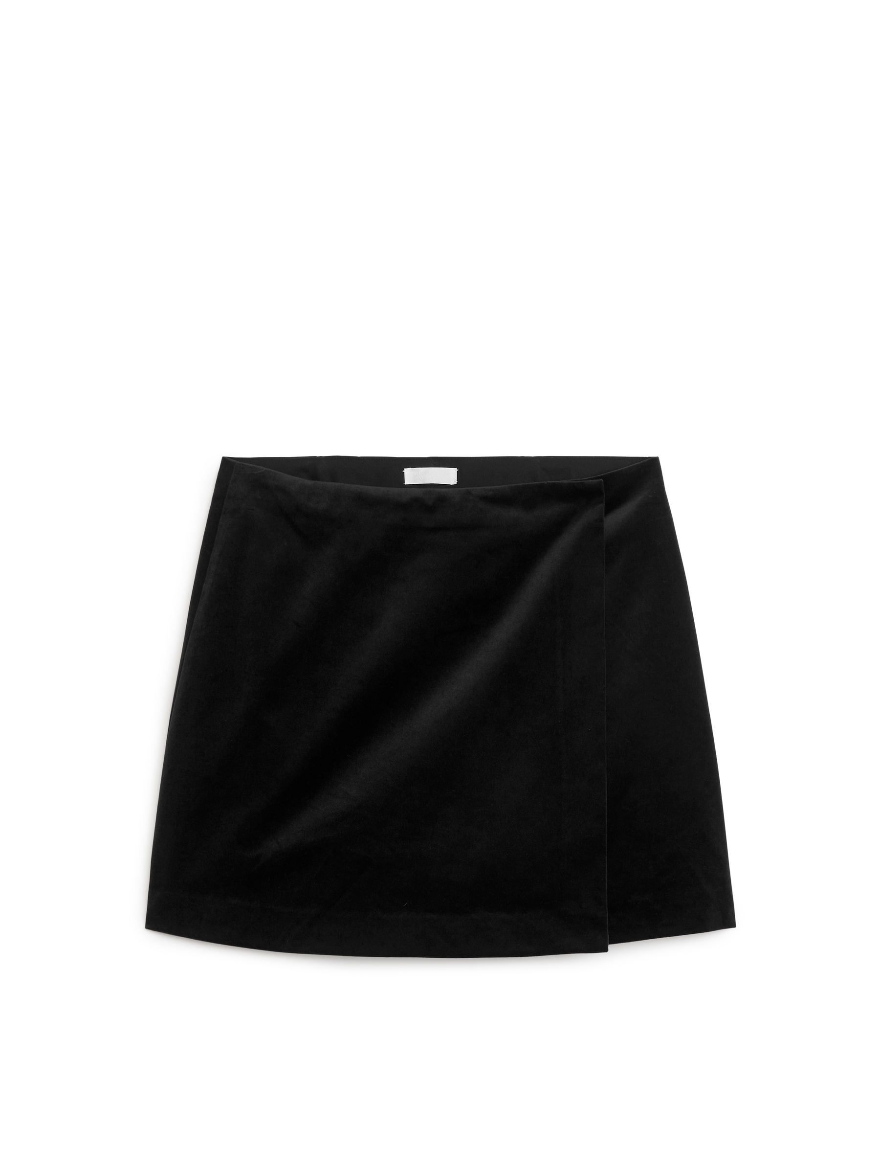 Velvet Wrap Skirt - Black - Regular fit - Women - 1204963001