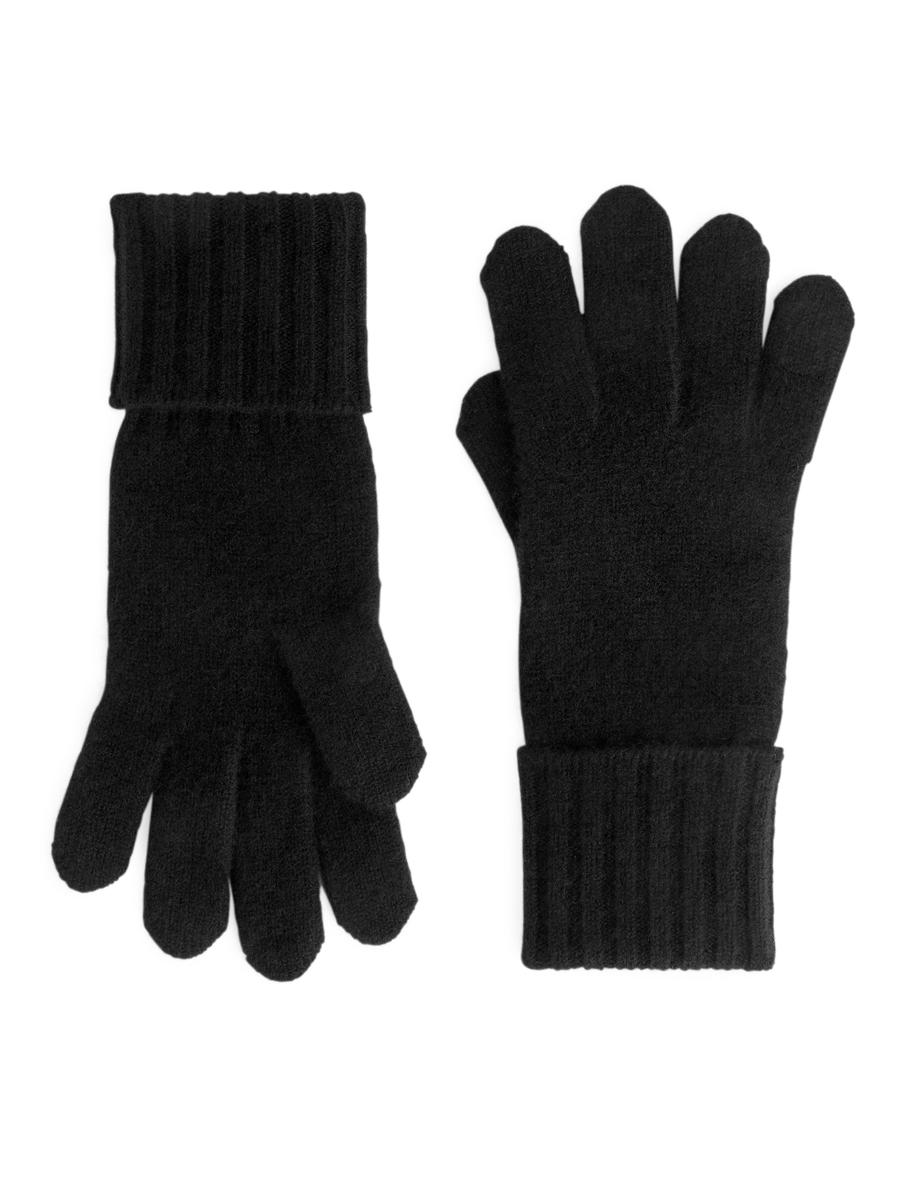 Cashmere-Blend Gloves-#272628-6459