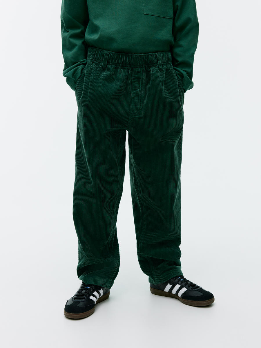 Corduroy Trousers - Dark Green - Loose fit - Children - 1104234002