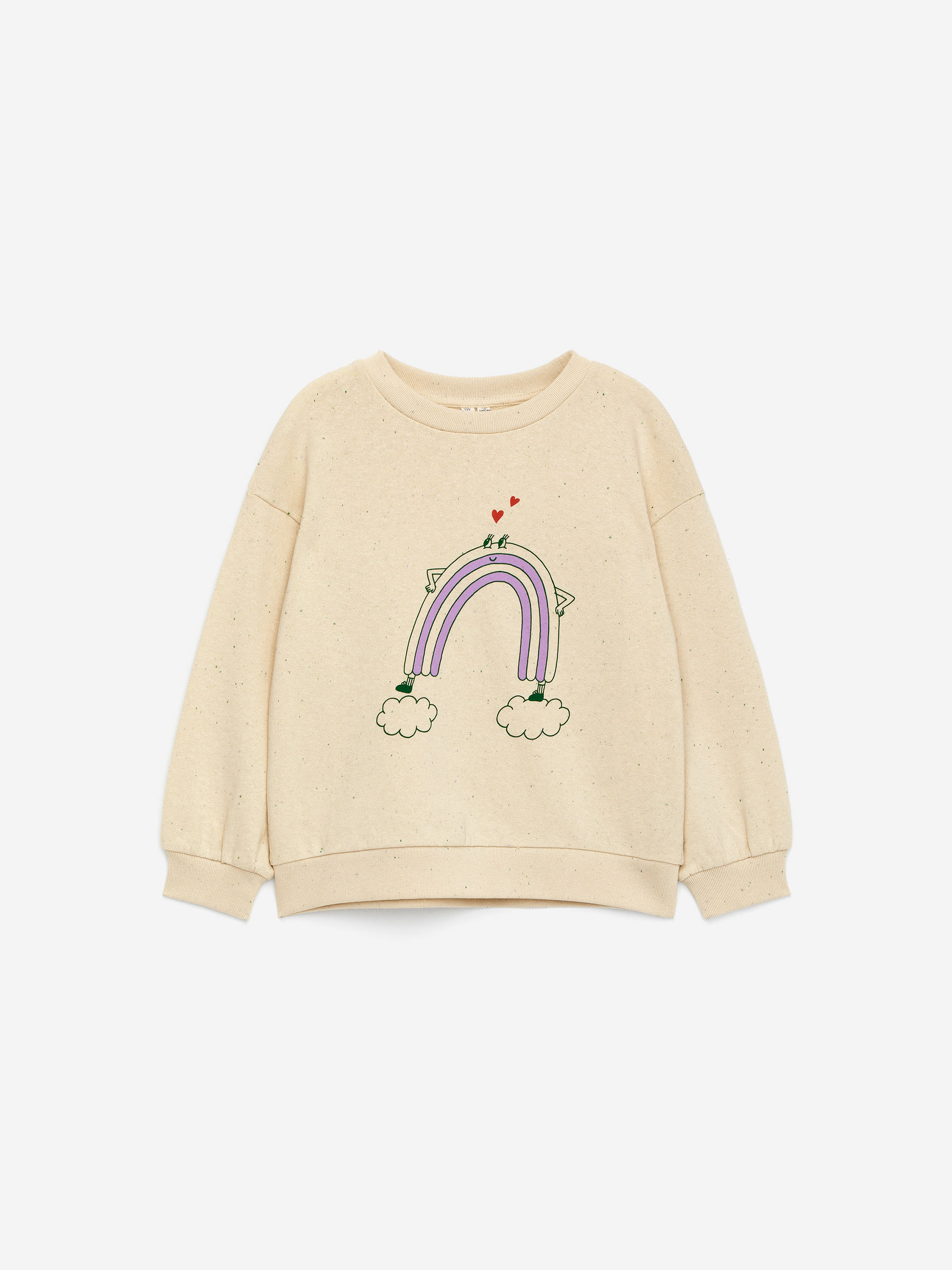 Printed Sweatshirt-#DCD6C7-15980