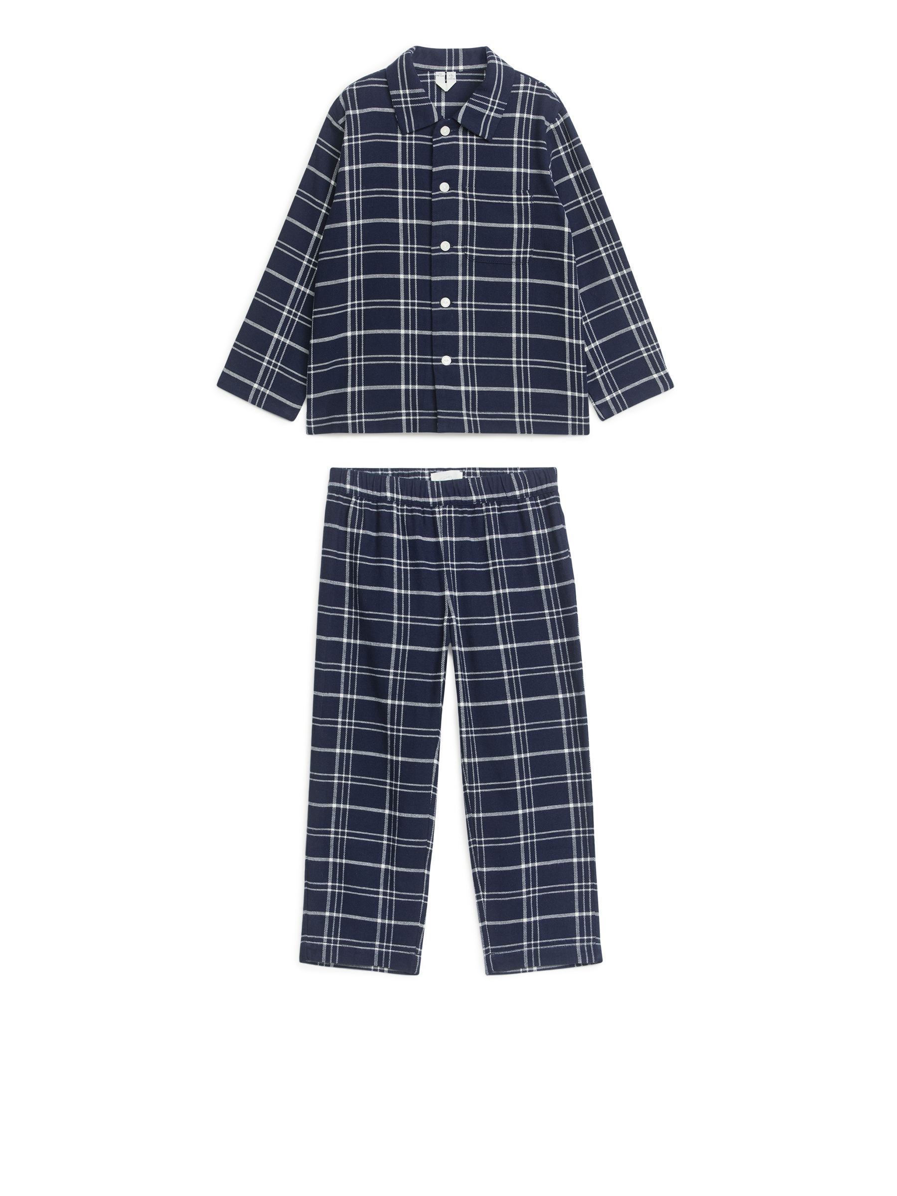 Flannel Pyjama Set - Blue/Off White - Corte relajado - Children - StillMedia/DescriptiveStillLife - 1
