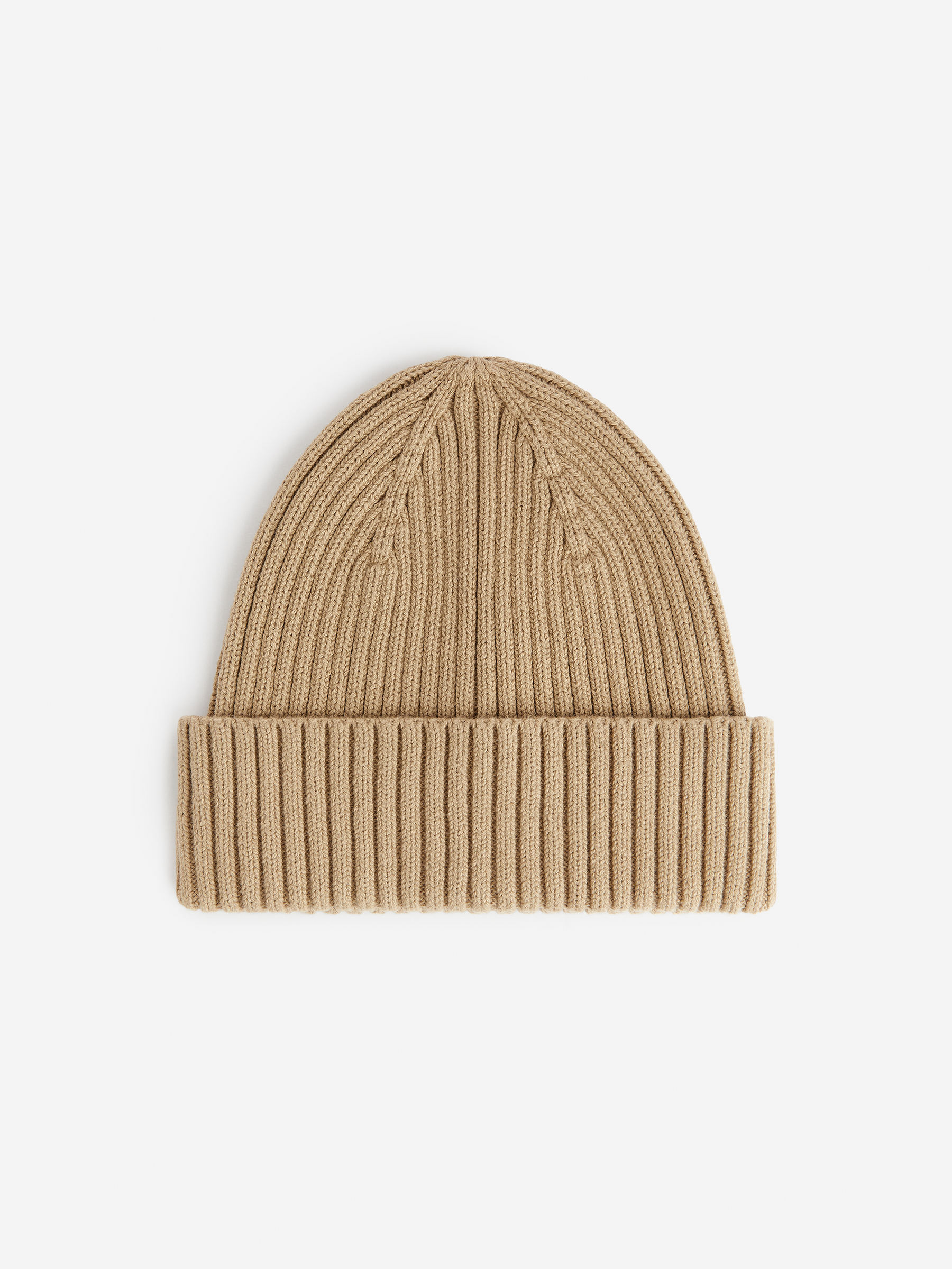 Rib-Knitted Beanie-#A49578-9190