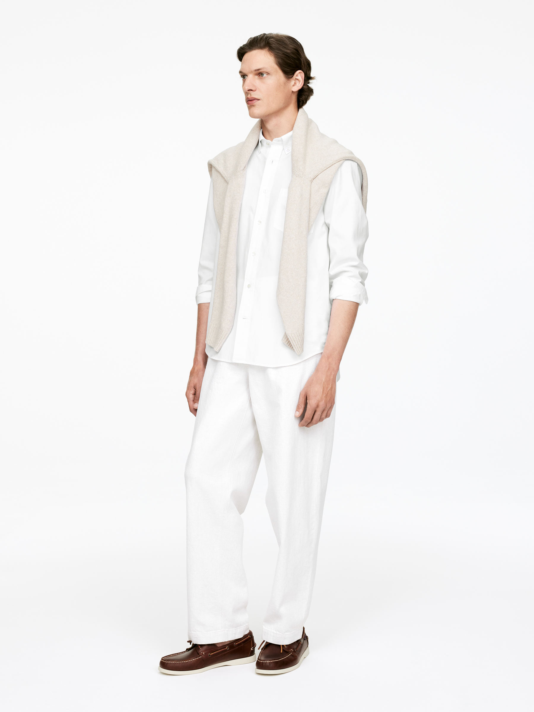 Button-Down Poplin Shirt - White - Regular fit - Men - StillMedia/Lookbook - 4