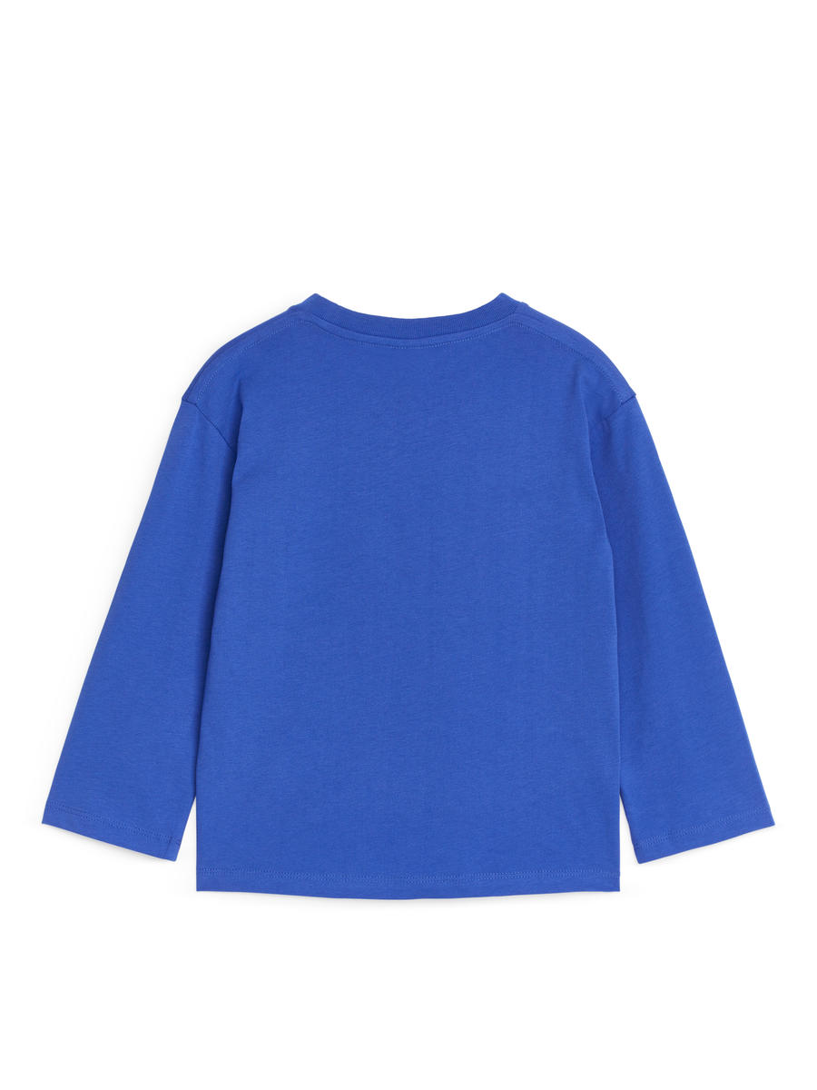 Long-Sleeve T-Shirt - Bright Blue - Loose fit - Children - 1019255017