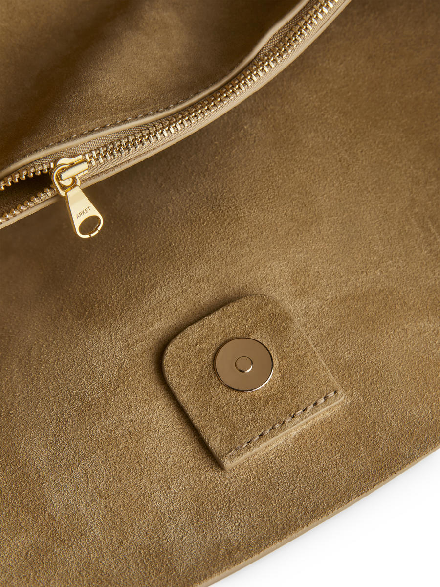 Suede Shoulder Bag - Beige - Women - 1231915001