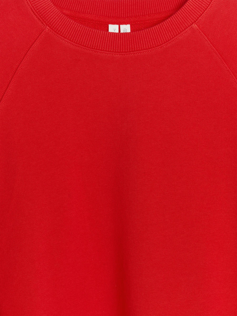 Soft French Terry Sweatshirt - Red - Regular fit - Women - 0849967055