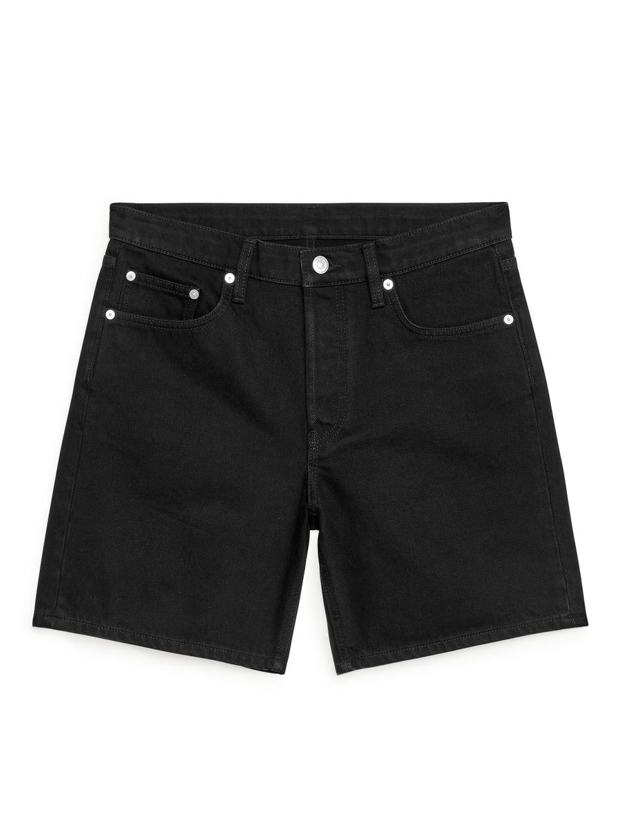 NonStretch Denim Shorts Black Women ARKET AT