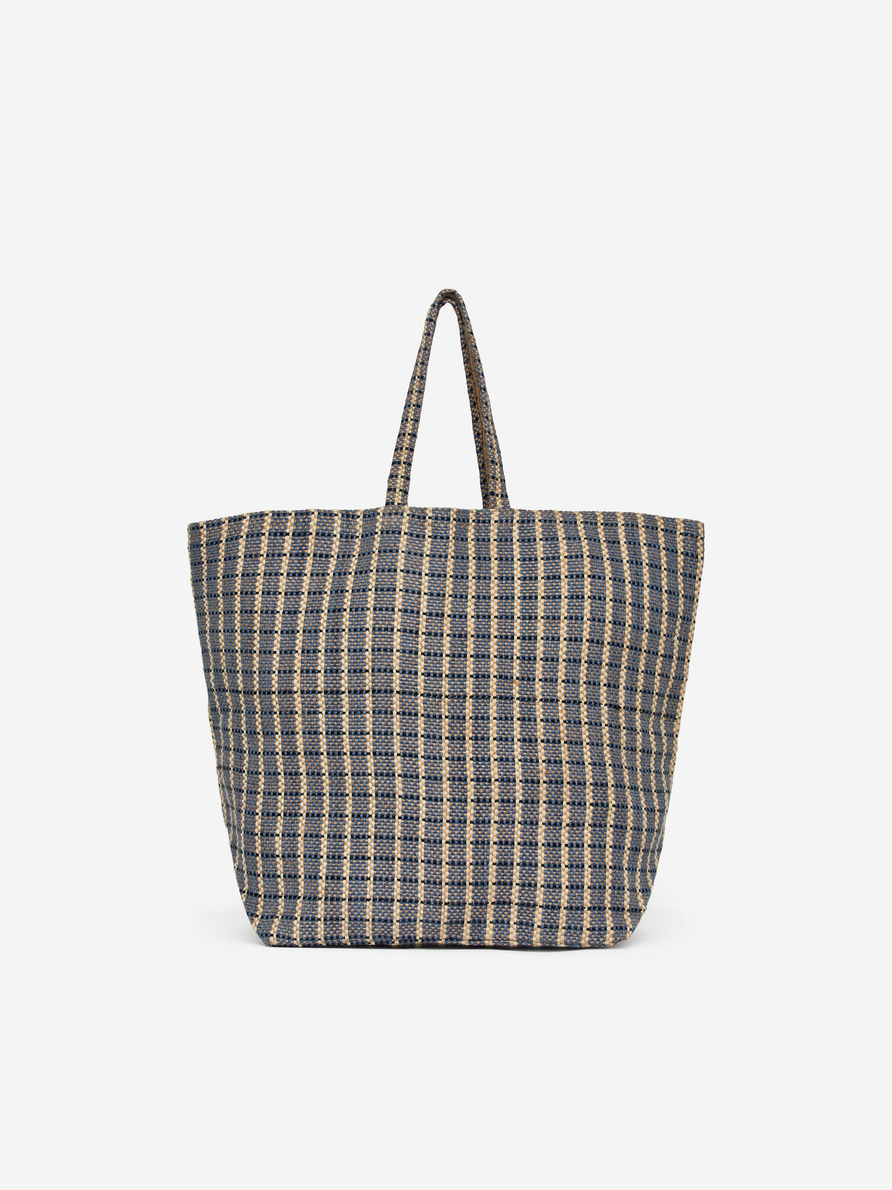 Jute Bag - Blue/Checkered - Homeware - StillMedia/DescriptiveStillLife - 2