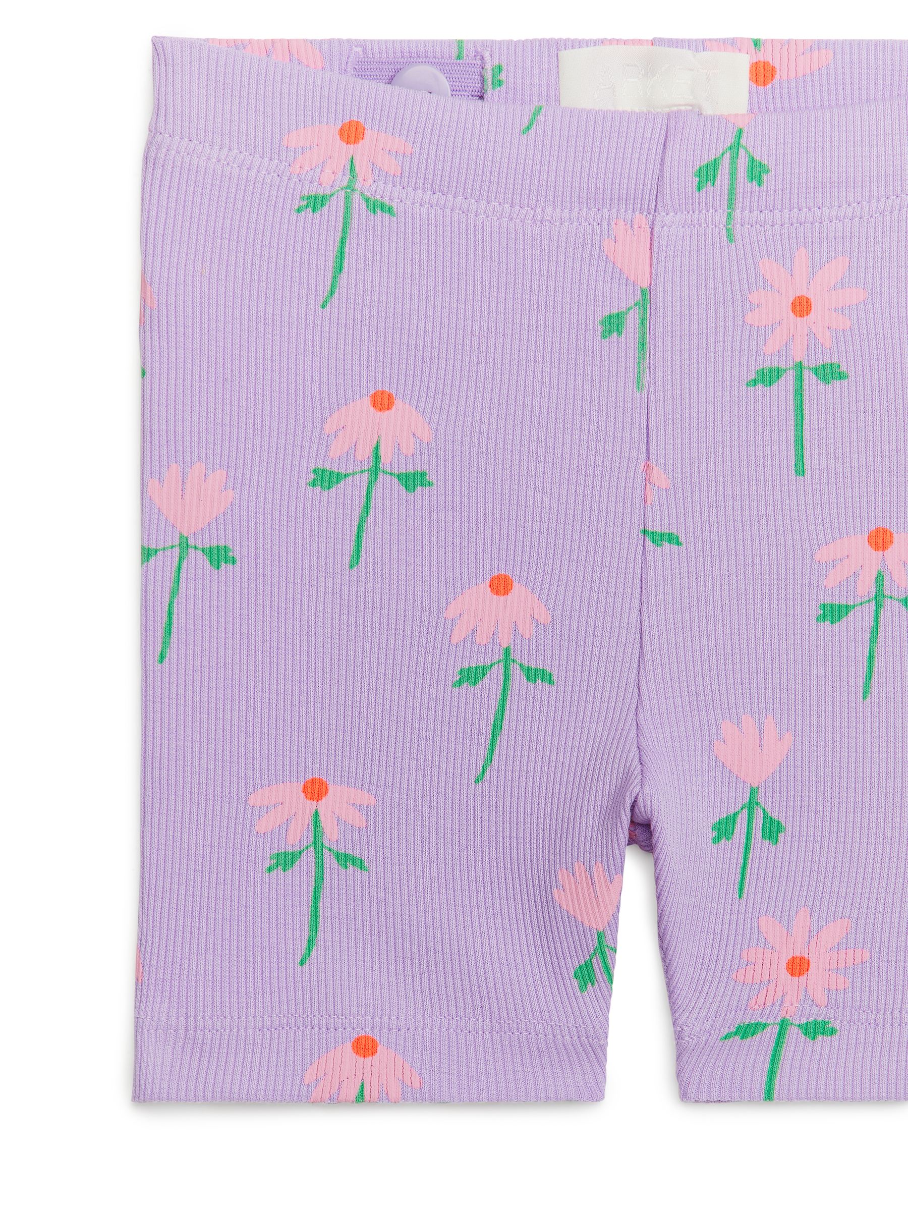 Cycling Shorts - Lilac/Flowers - Regular fit - Children - StillMedia/DescriptiveDetail - 2