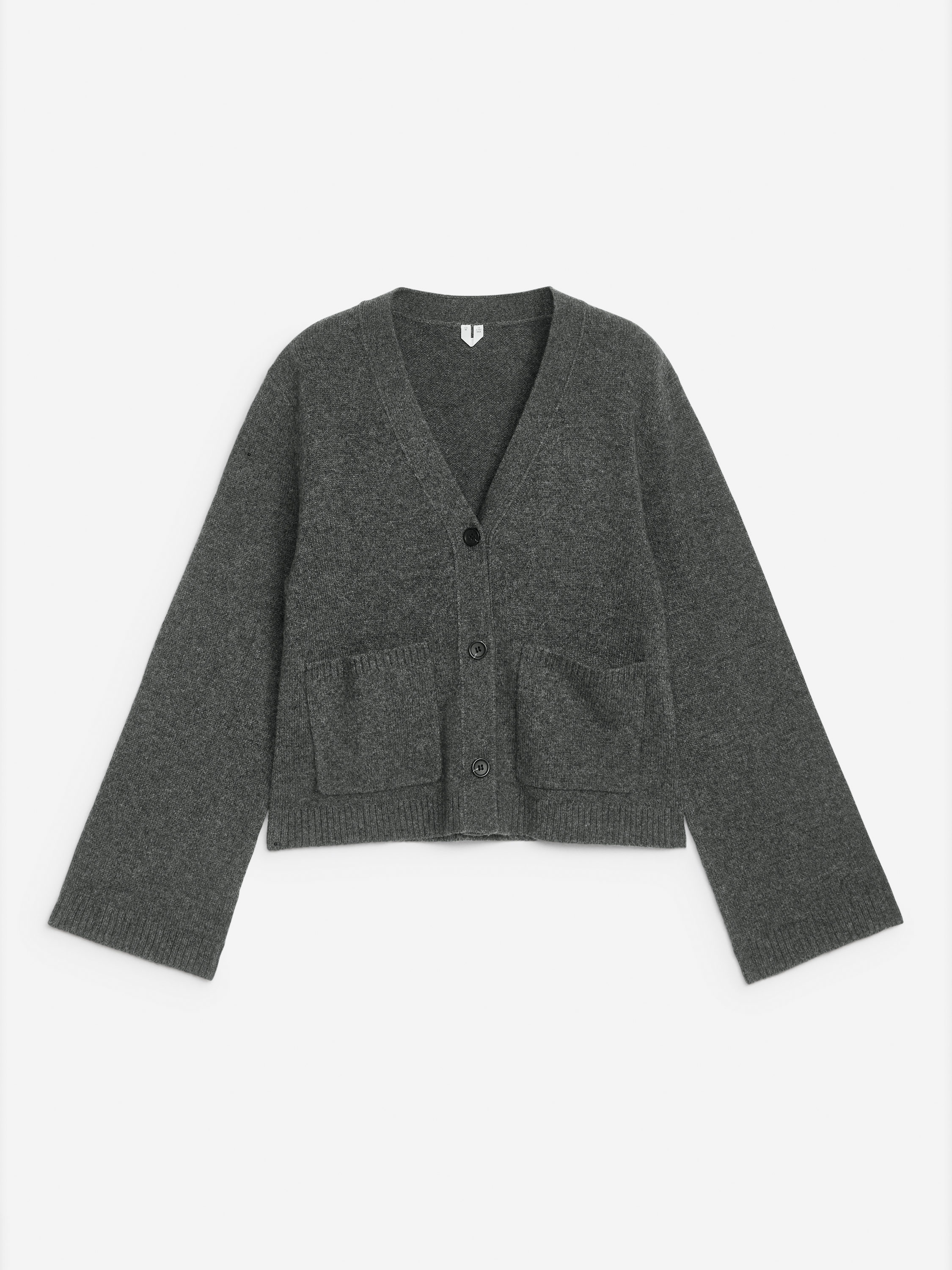 Gilet Gris Foncé Gilet Maille H&m Gilet Long En Maille Fine