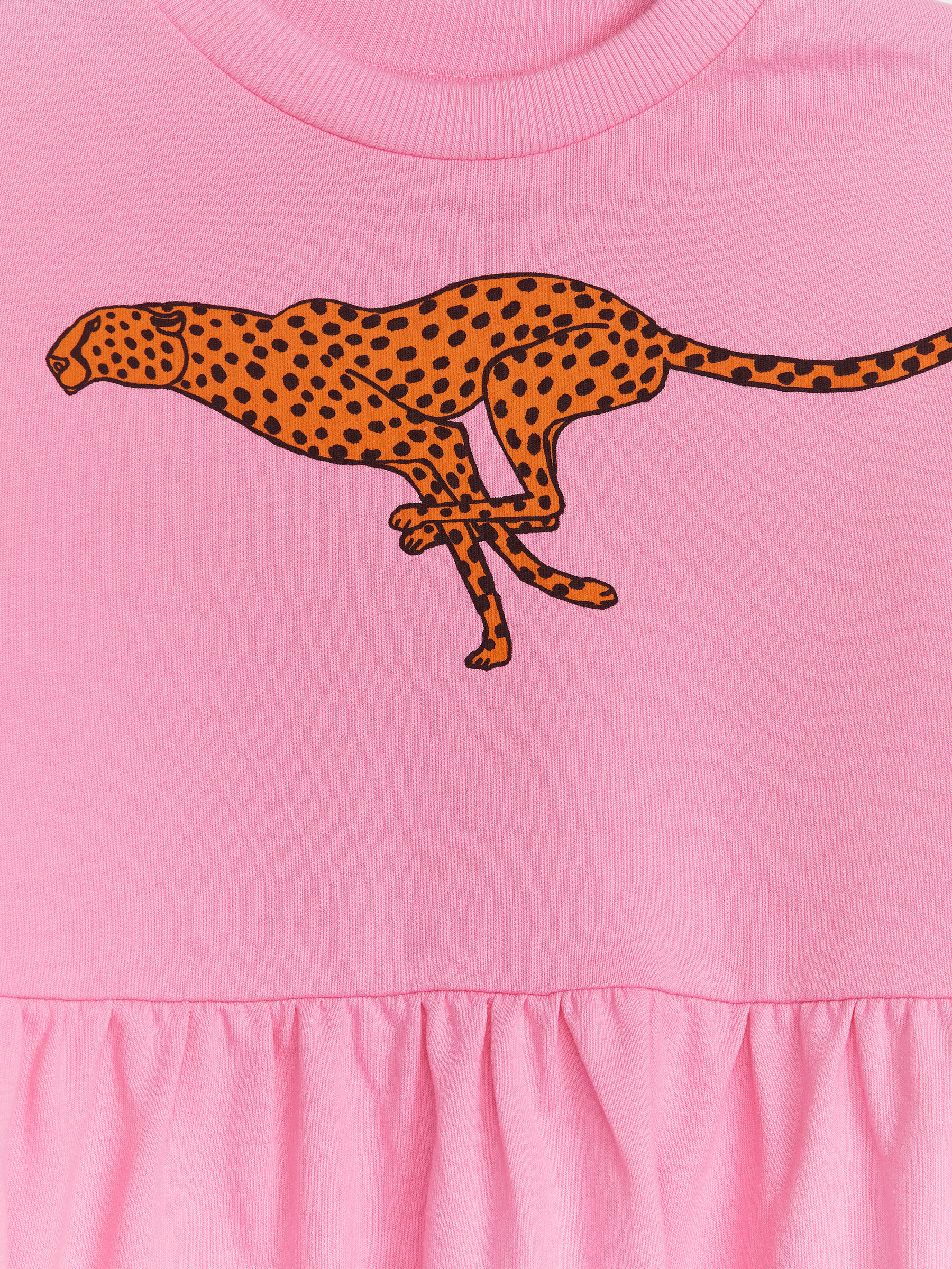 Vestido de rizo fruncido - Rosa/guepardo - Corte estándar - Children - StillMedia/DescriptiveDetail - 2