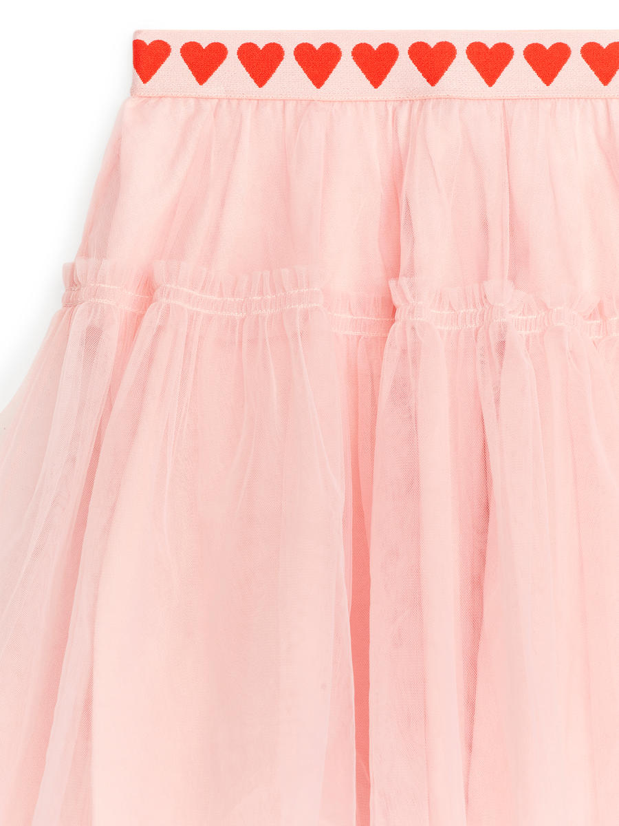 Tulle Skirt-#D1B3B3-12007