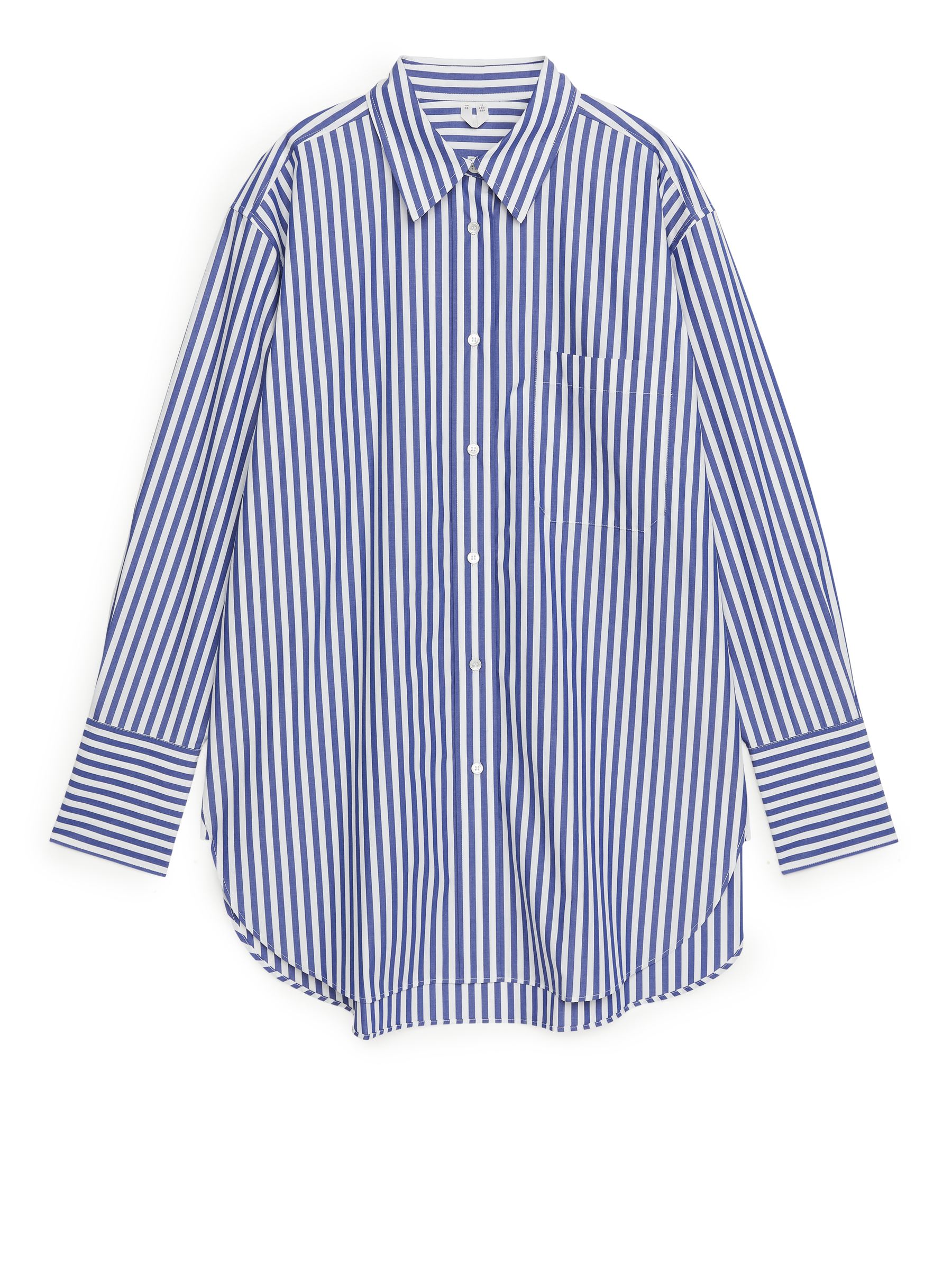 Oversized Poplin Shirt-#353954-9492