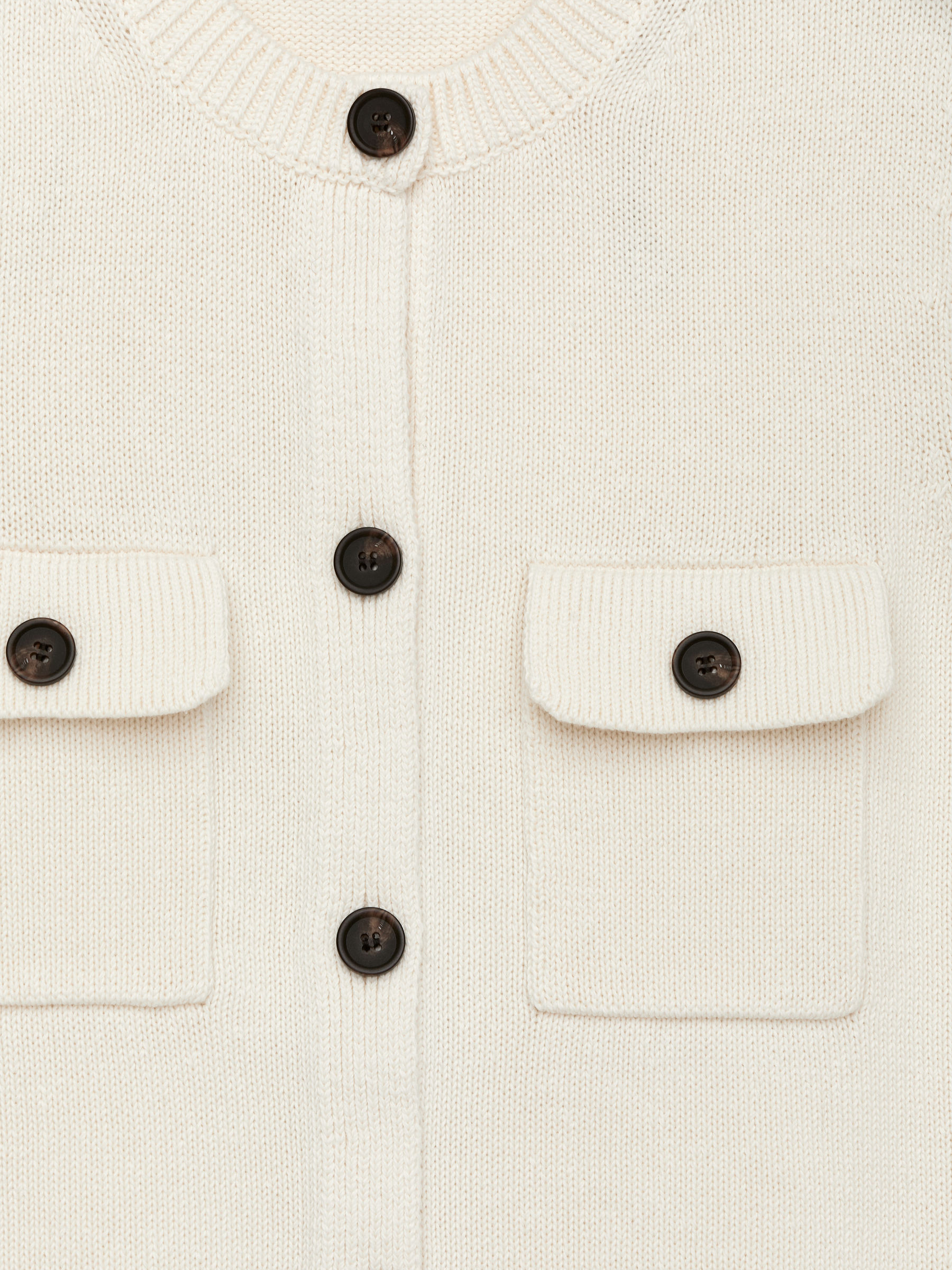 Knitted Cotton Vest - White - Regular fit - Women - StillMedia/DescriptiveDetail - 2