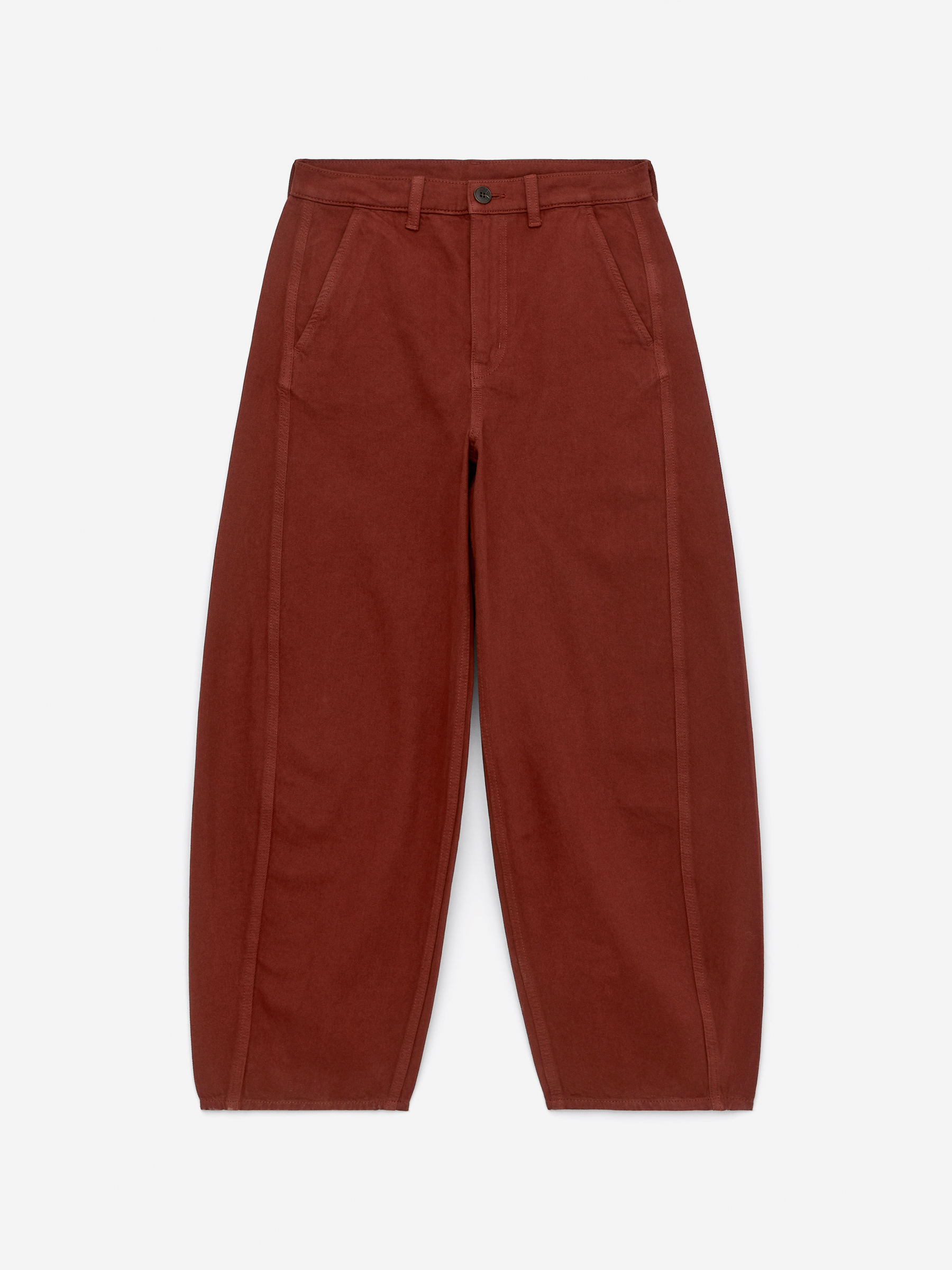 Jean à jambe barrel-#5D342C-16029