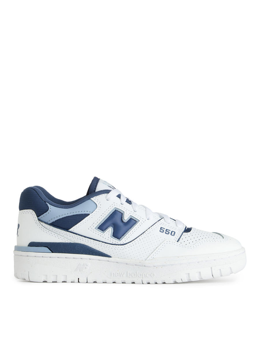 New Balance 550 Trainers - White/Blue - Women - 1189736003