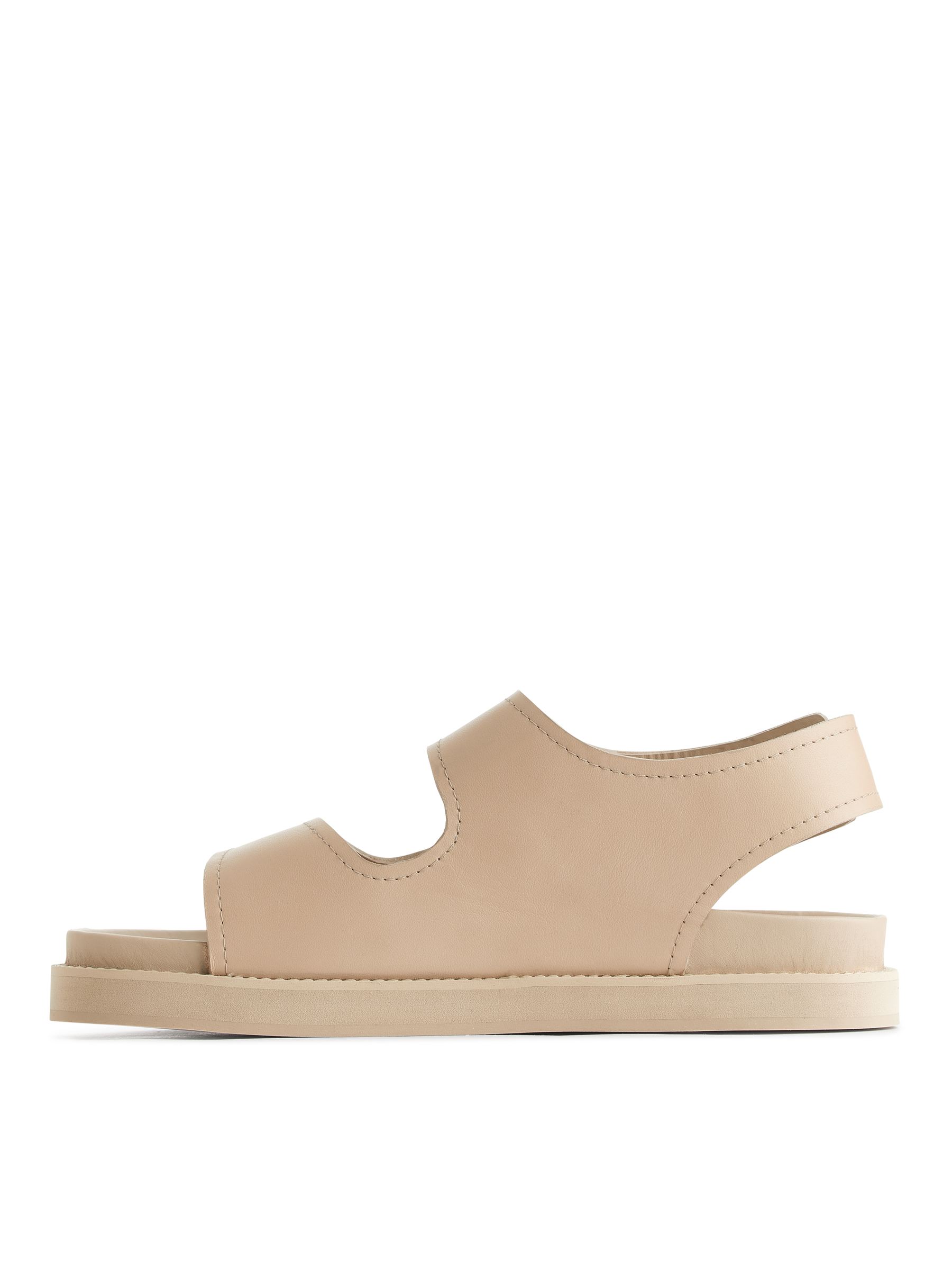 Chunky Leather Sandals - Beige - Women - StillMedia/DescriptiveStillLife - 4
