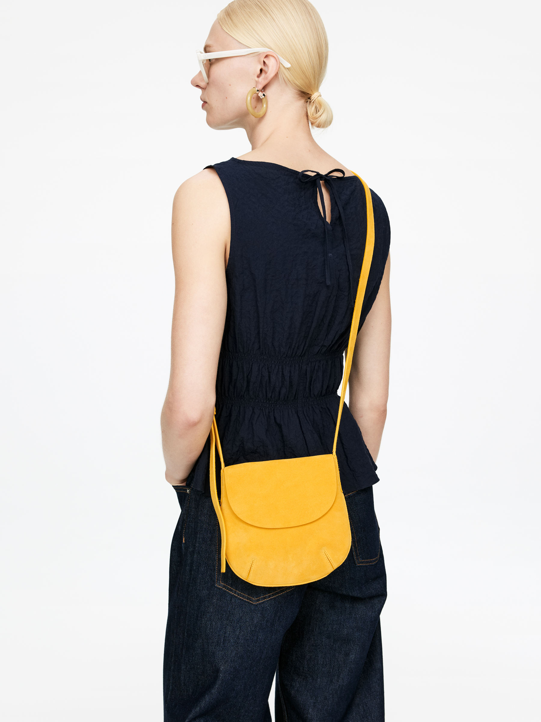 Leather Crossbody Bag - Yellow - Women - StillMedia/Lookbook - 7