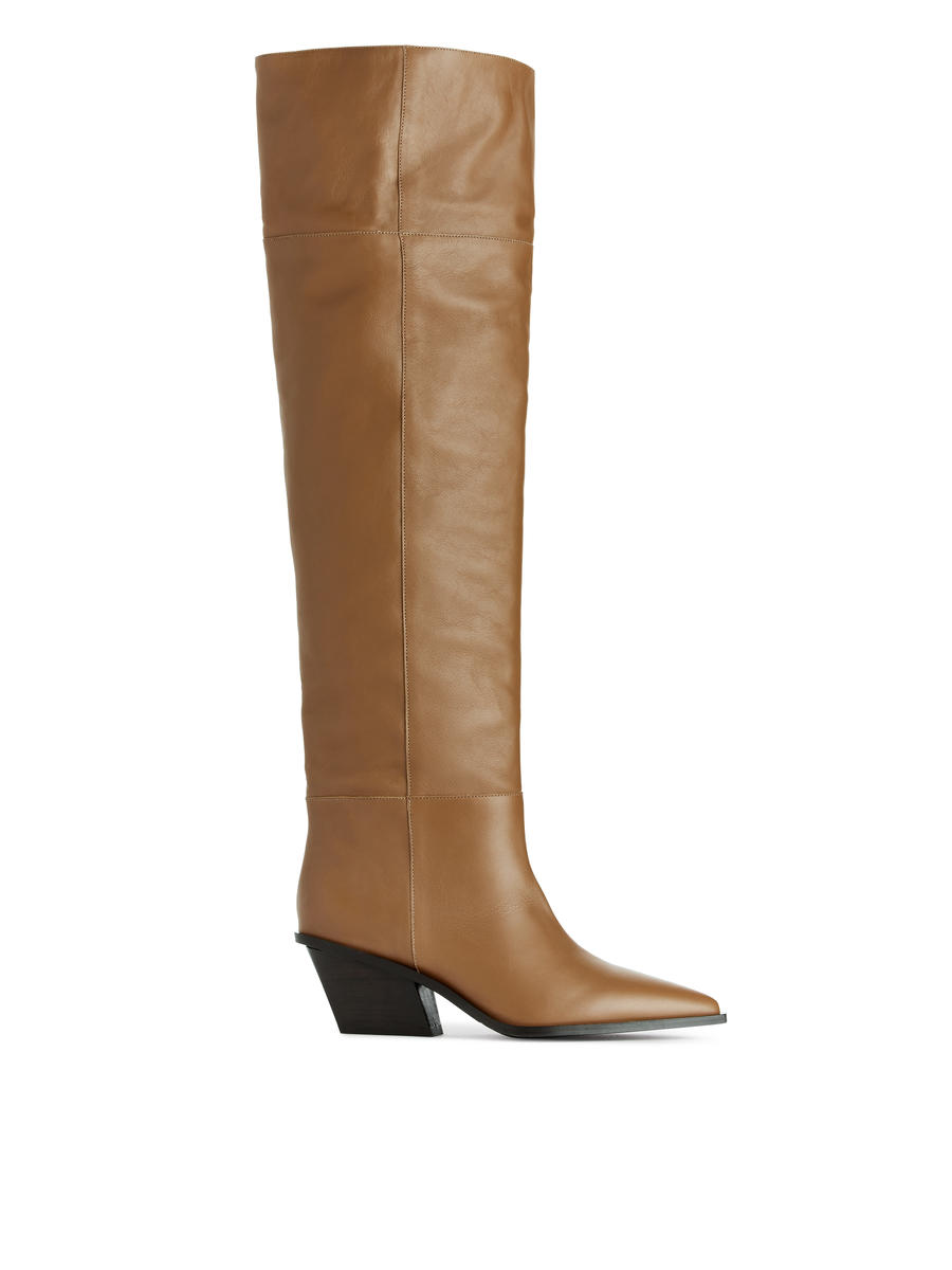 Over-the-Knee Boots-#A76F43-8003