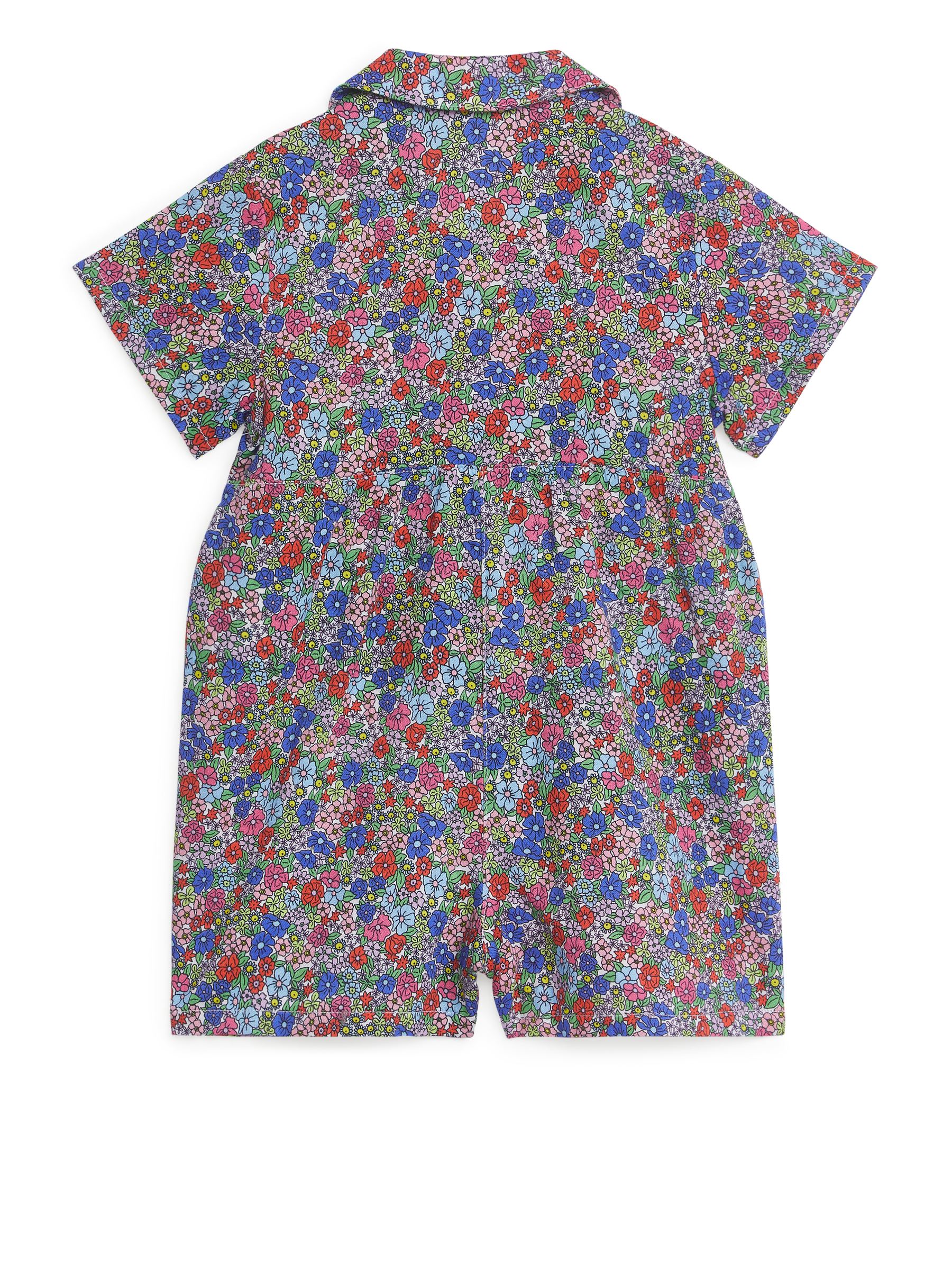 Kurzer Baumwoll-Jumpsuit - Mehrfarbig/Blumen - Loose Fit - Children - StillMedia/DescriptiveStillLife - 3