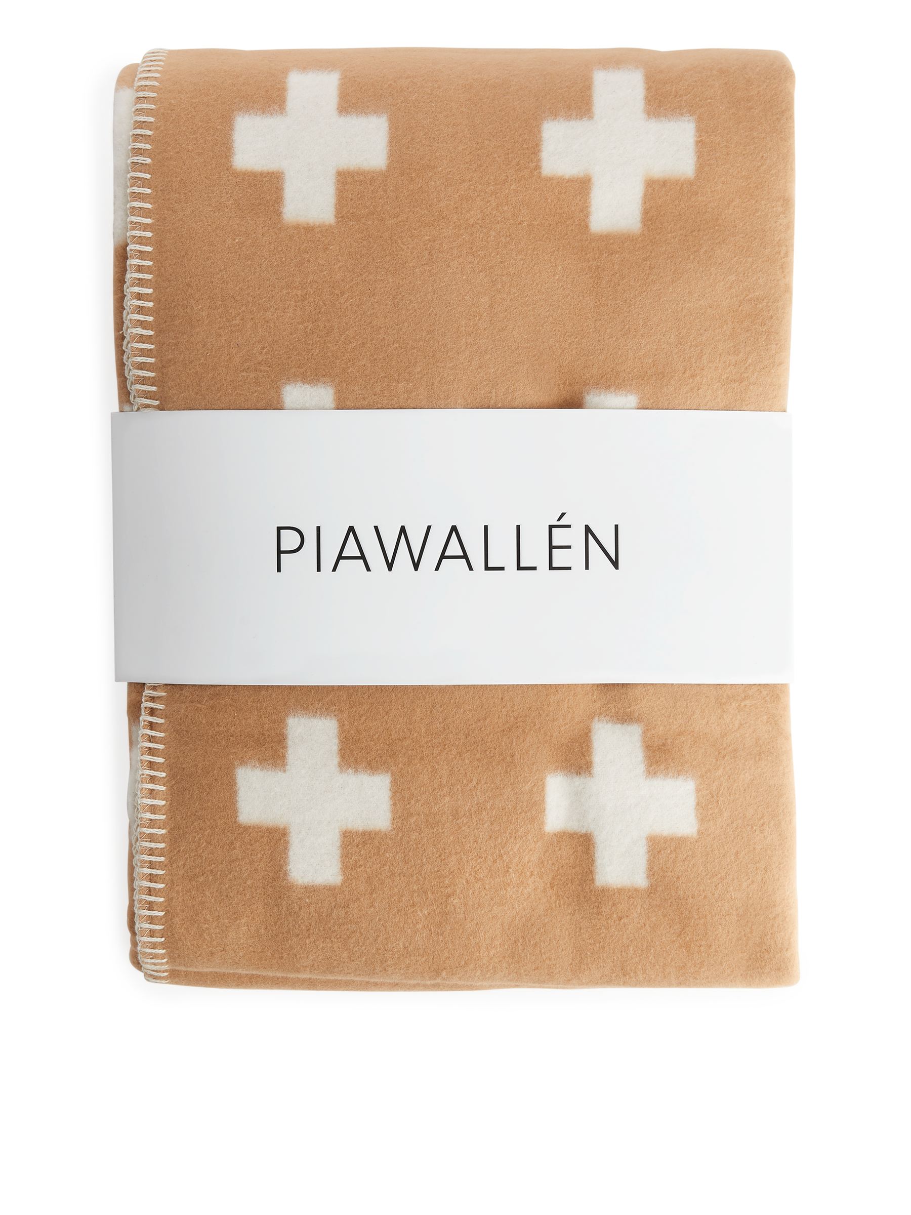 Pia Wallén Cross Blanket - Beige/White - Homeware - StillMedia/DescriptiveDetail - 1