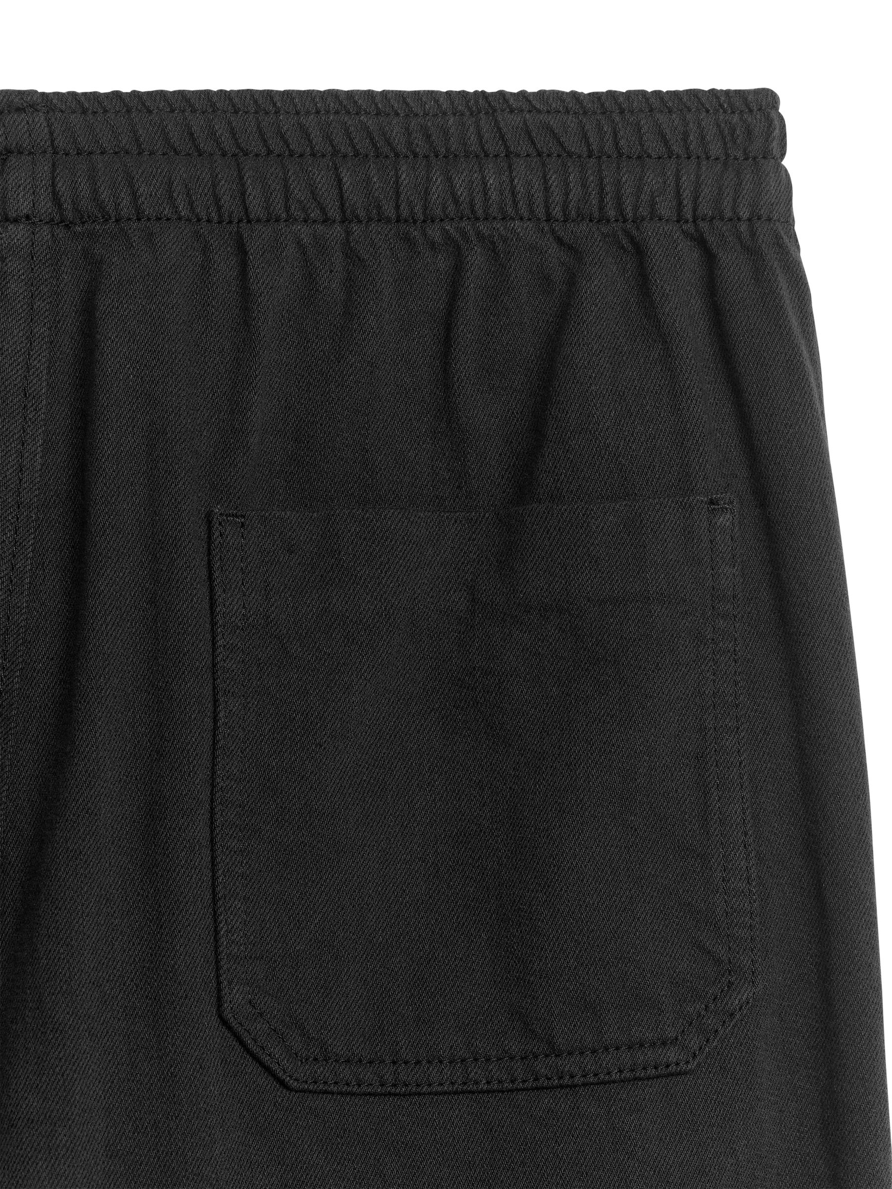 Pantaloni dalla vestibilità rilassata in cotone e lino - Nero - Relaxed fit - Men - StillMedia/DescriptiveDetail - 1